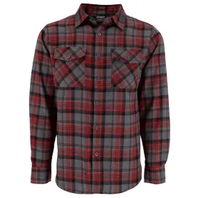 Hillbilly Craftsman Flannel Charcoal / Red