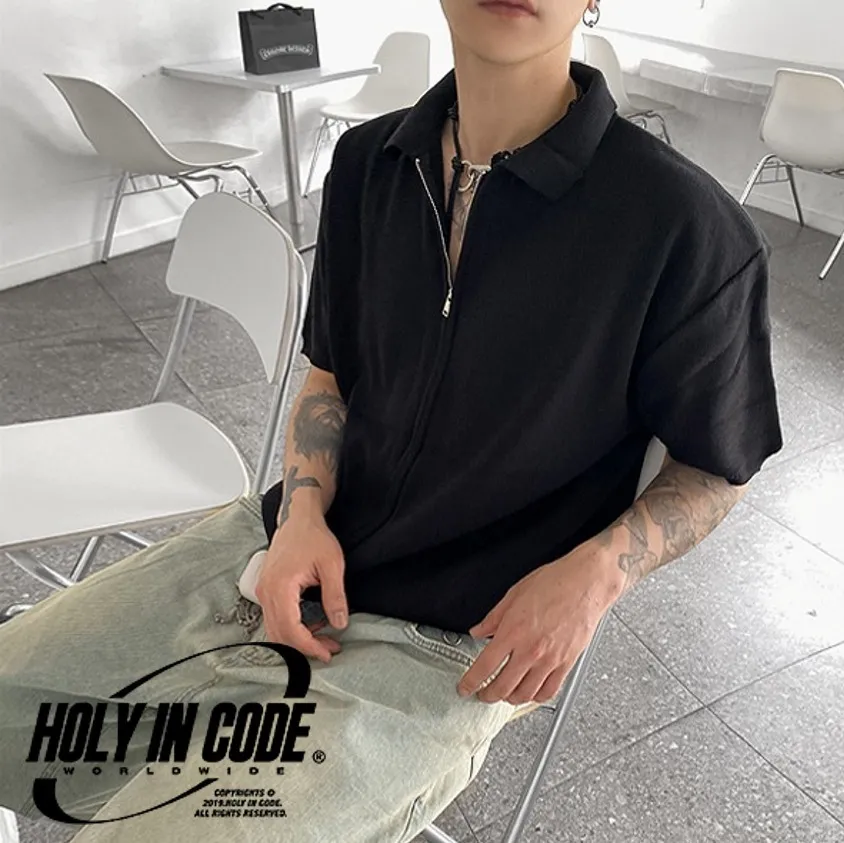 HOLY IN CODE  |Unisex Street Style Plain Cotton Oversized Cardigans