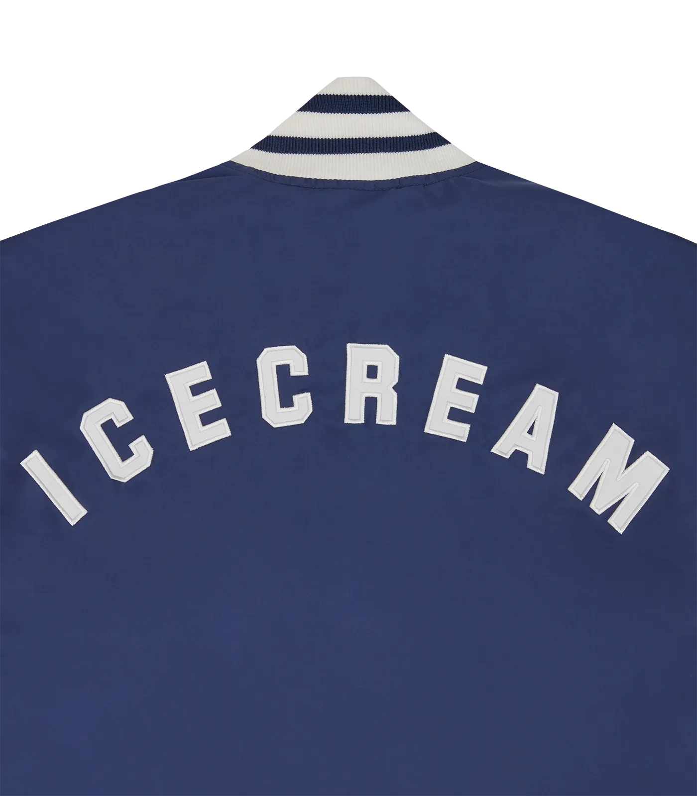 IC CLASSIC SATIN VARSITY JACKET - NAVY