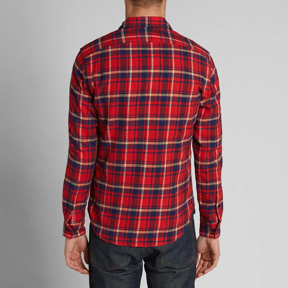 Journal Standard Flannel Work ShirtRed