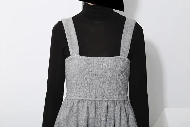 Jucee Wide Leg Overalls - Gray