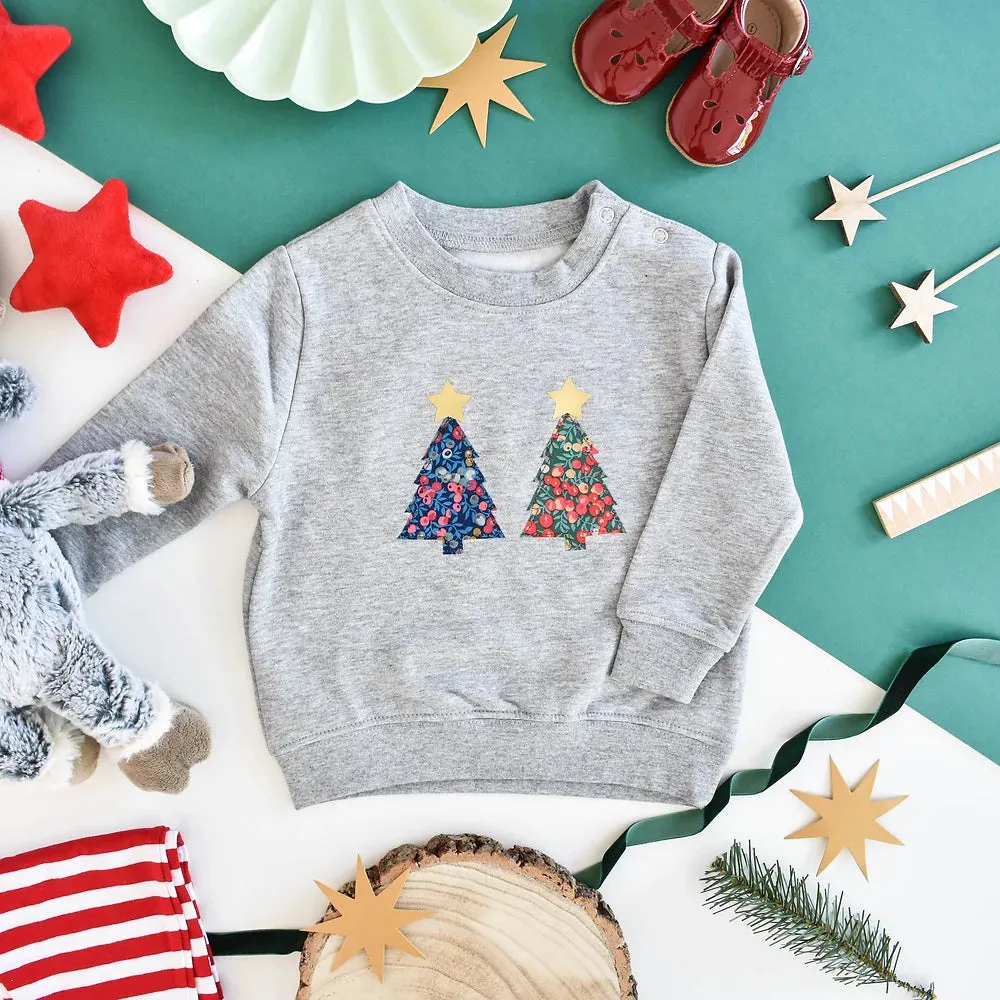 Liberty of London Christmas Sweatshirt - Gray