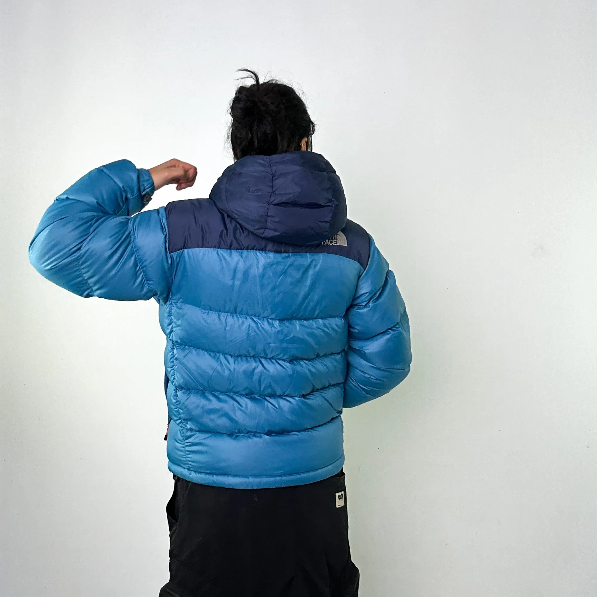 Light Blue 90s The North Face 700 Series Nuptse Puffer Jacket Coat (S)