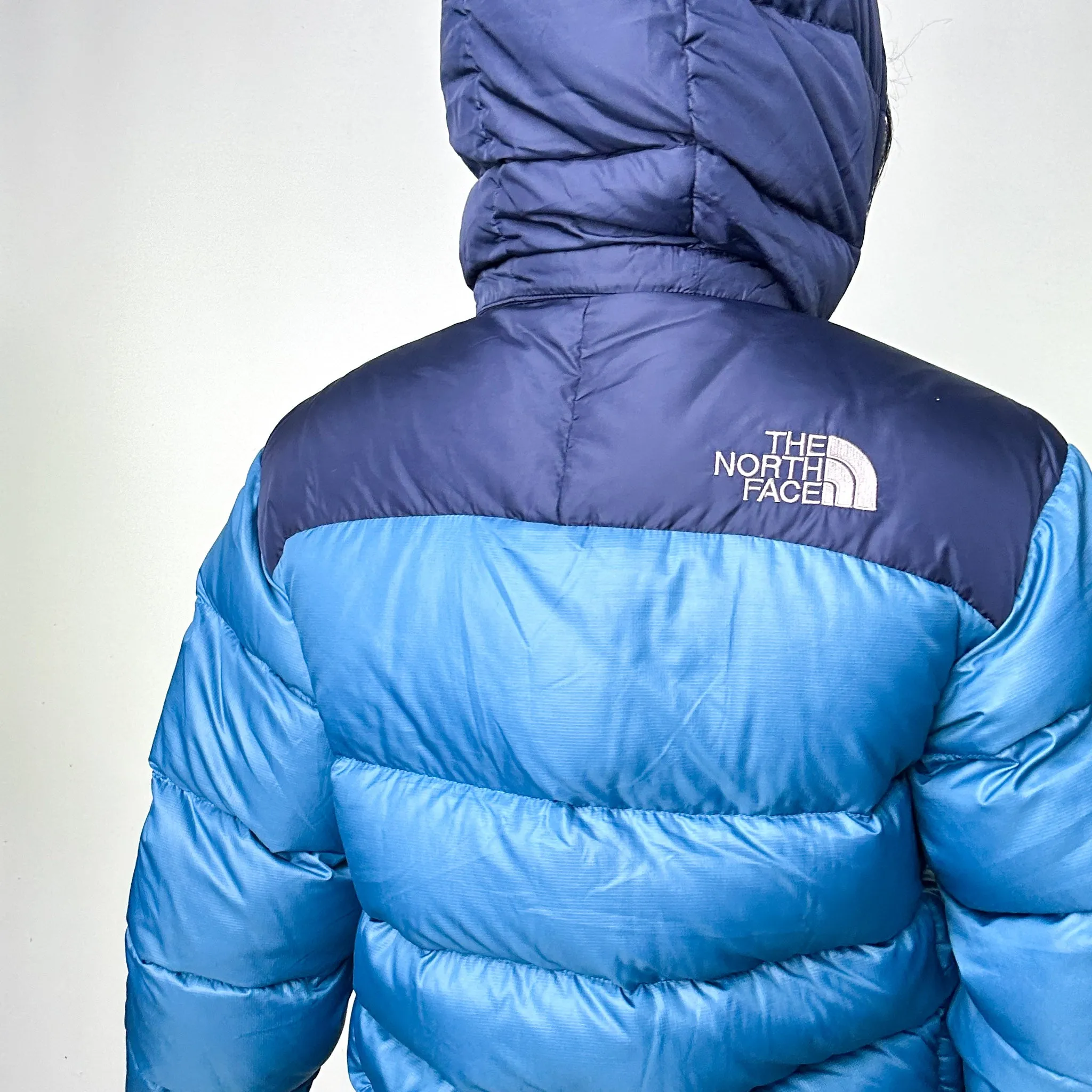 Light Blue 90s The North Face 700 Series Nuptse Puffer Jacket Coat (S)