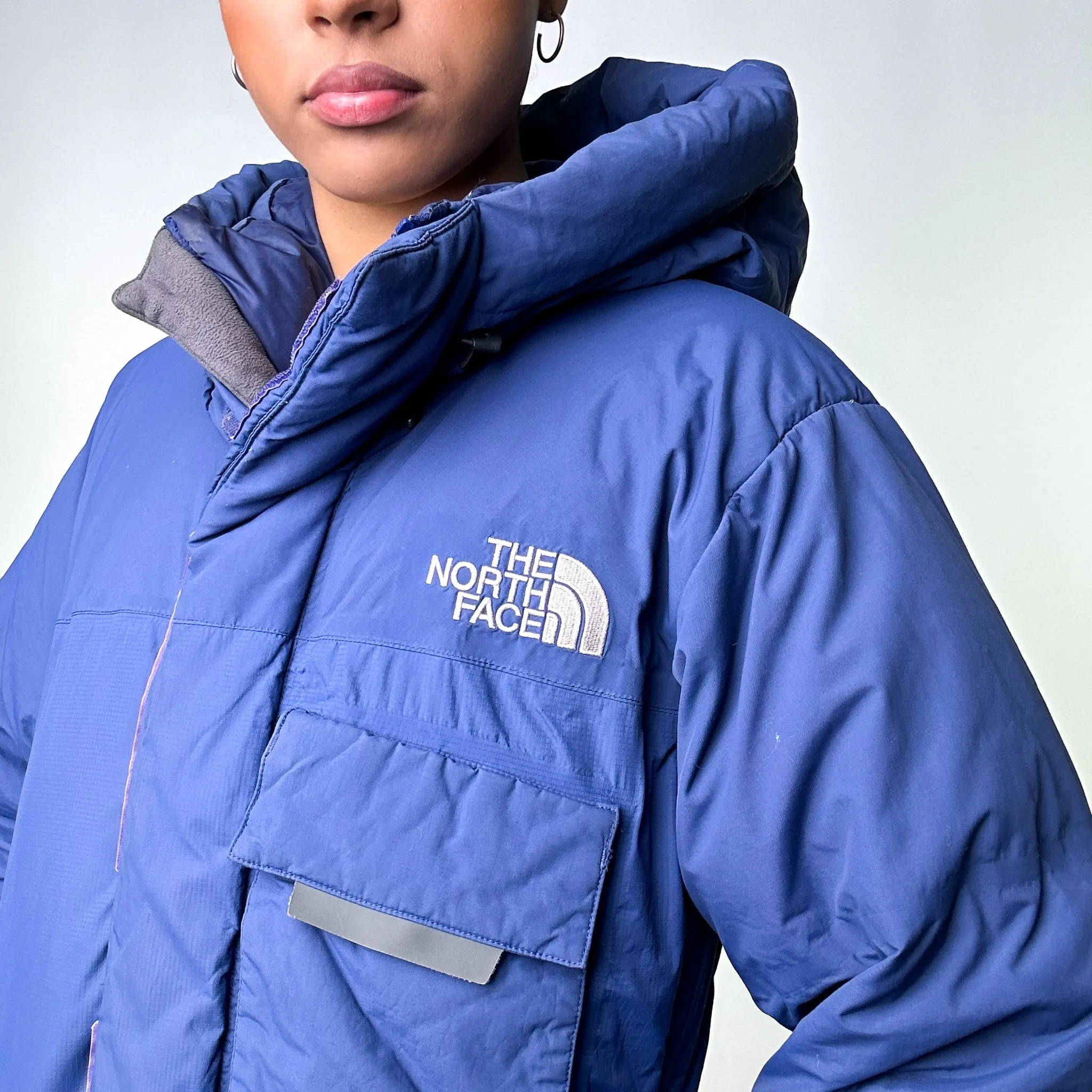 Light Blue 90s The North Face 700 Series Puffer Jacket Coat (S)