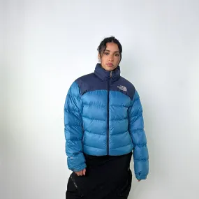 Light Blue y2ks The North Face 700 Series Nuptse Puffer Jacket Coat (M)