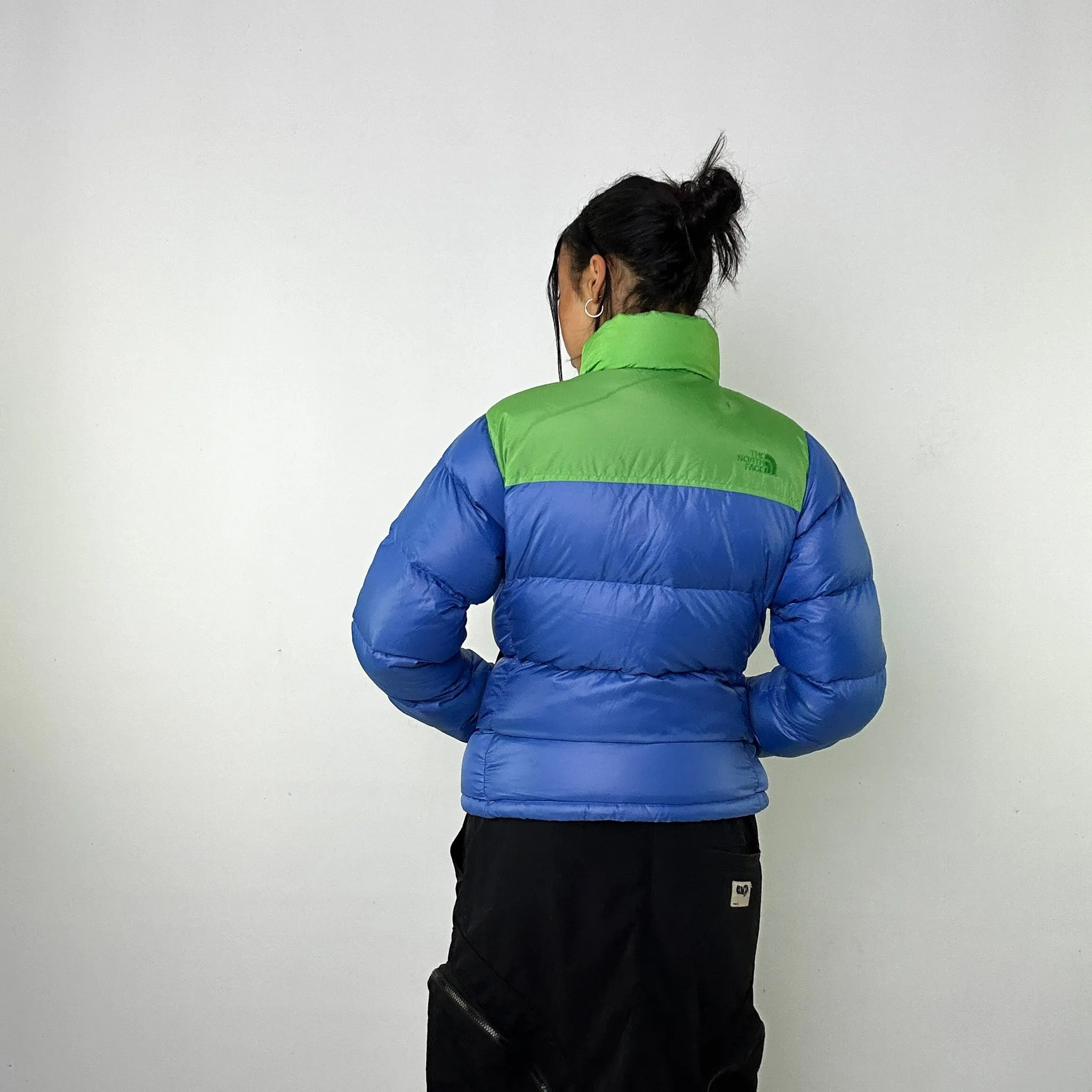 Light Blue y2ks The North Face 700 Series Puffer Jacket Coat (M)