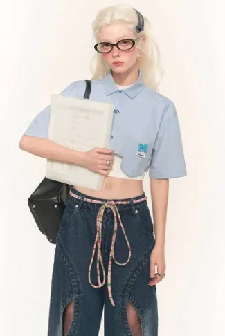 MAMC  |Street Style Plain Cotton Short Sleeves Oversized Logo