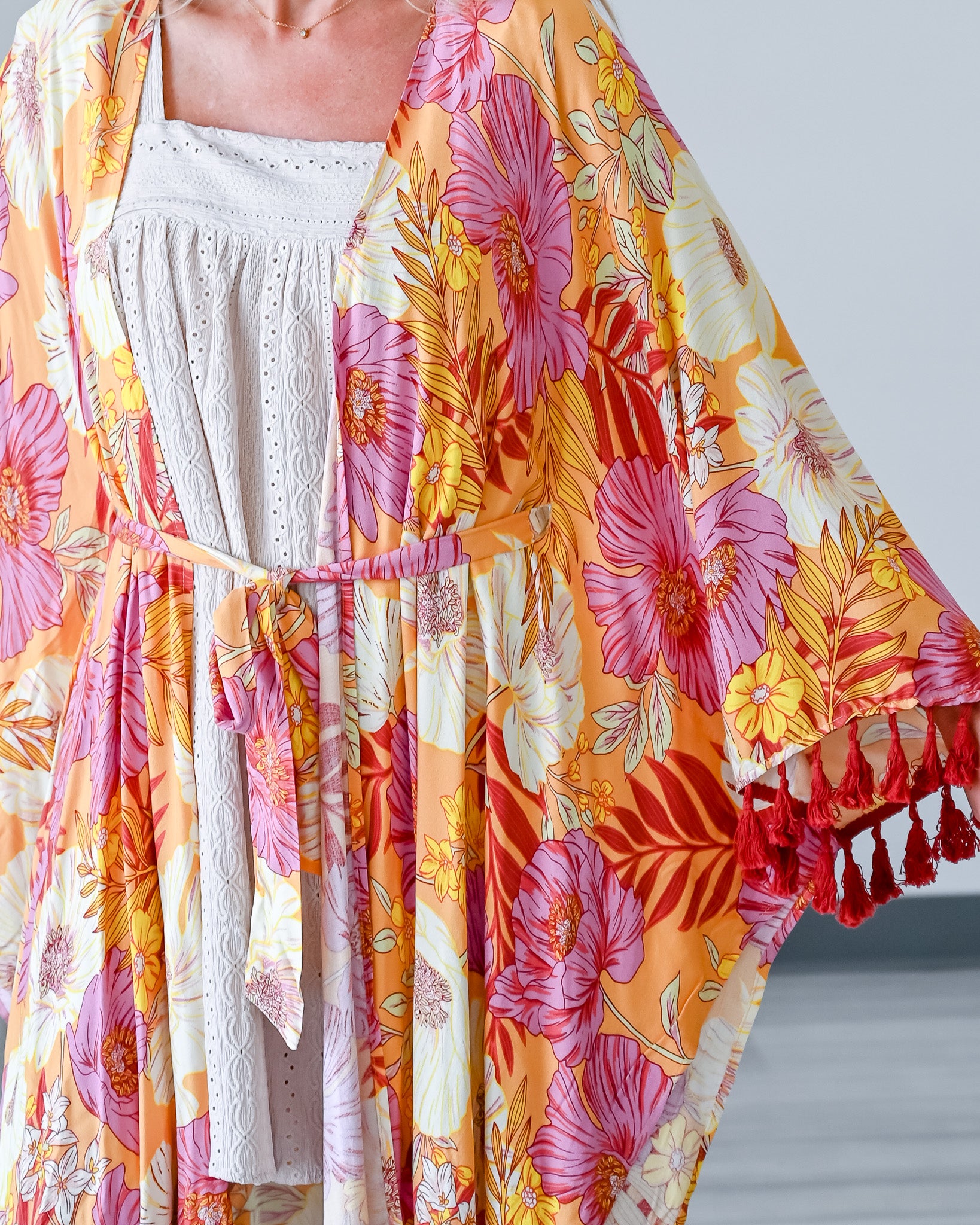 Mango Garden Belted Kimono