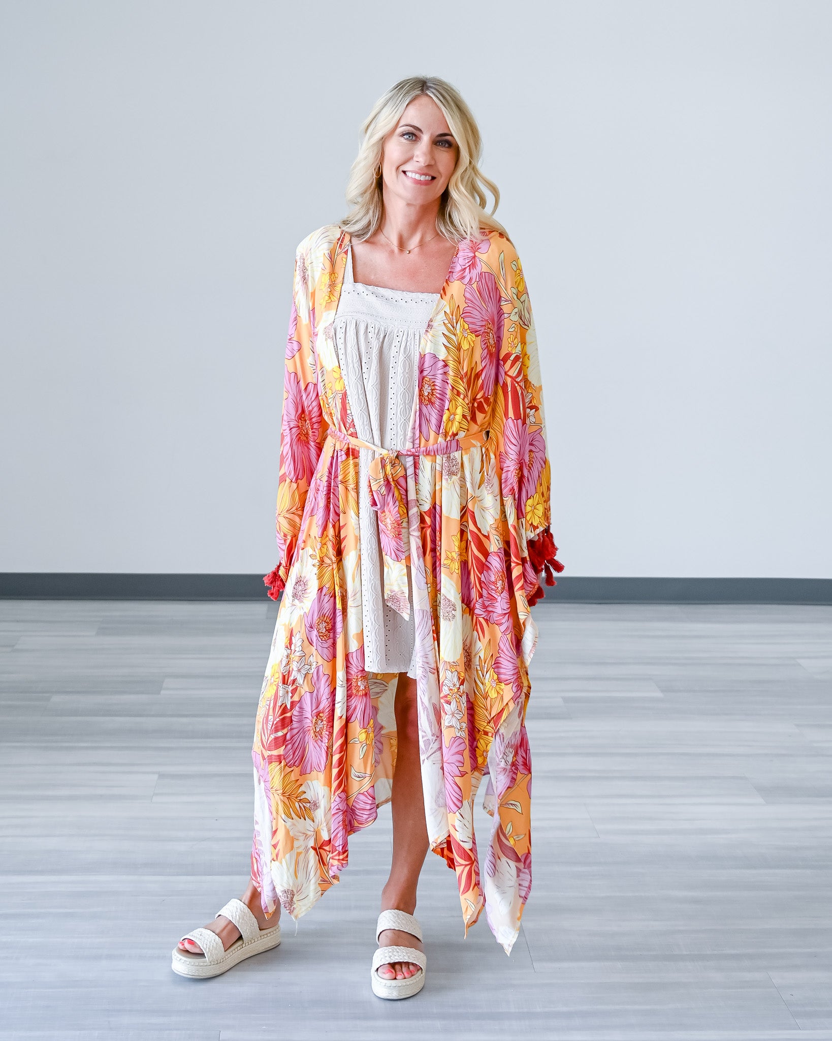 Mango Garden Belted Kimono