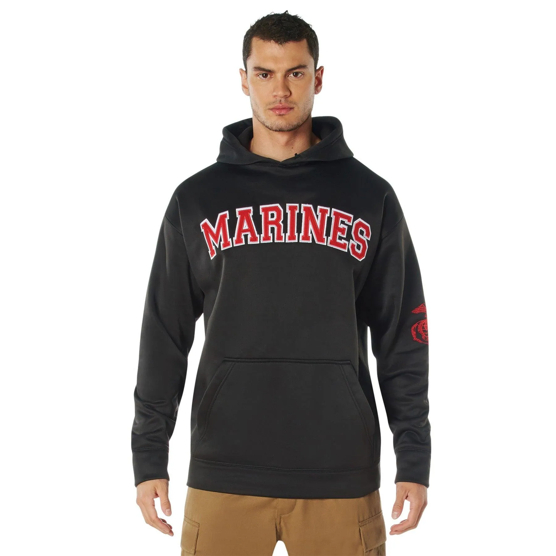 Marines Embroidered Pullover Hoodies