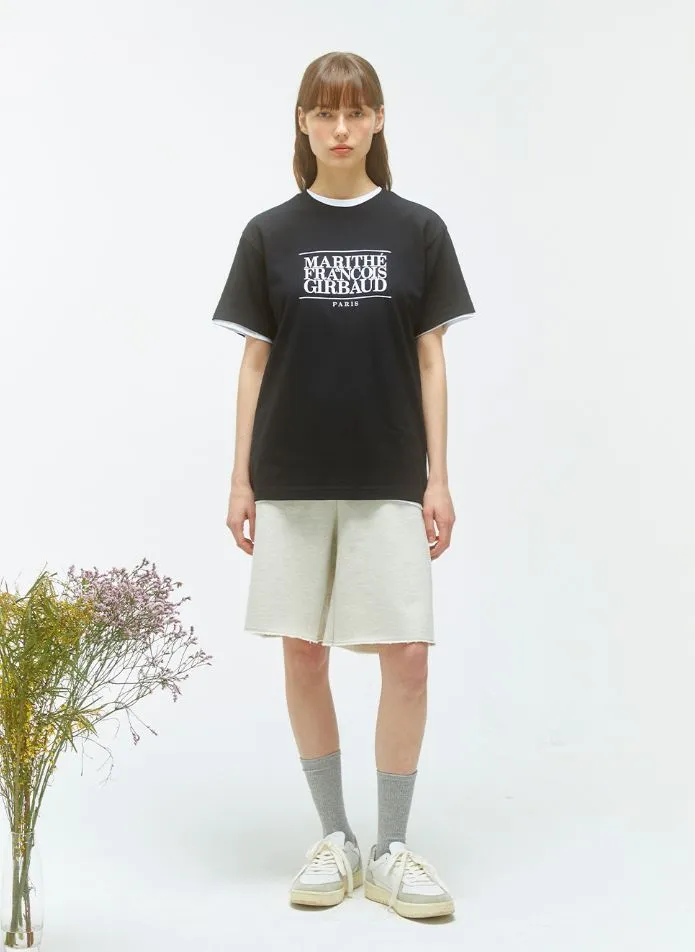 Marithe + Francois Girbaud  |Unisex Street Style Plain Cotton Short Sleeves Oversized