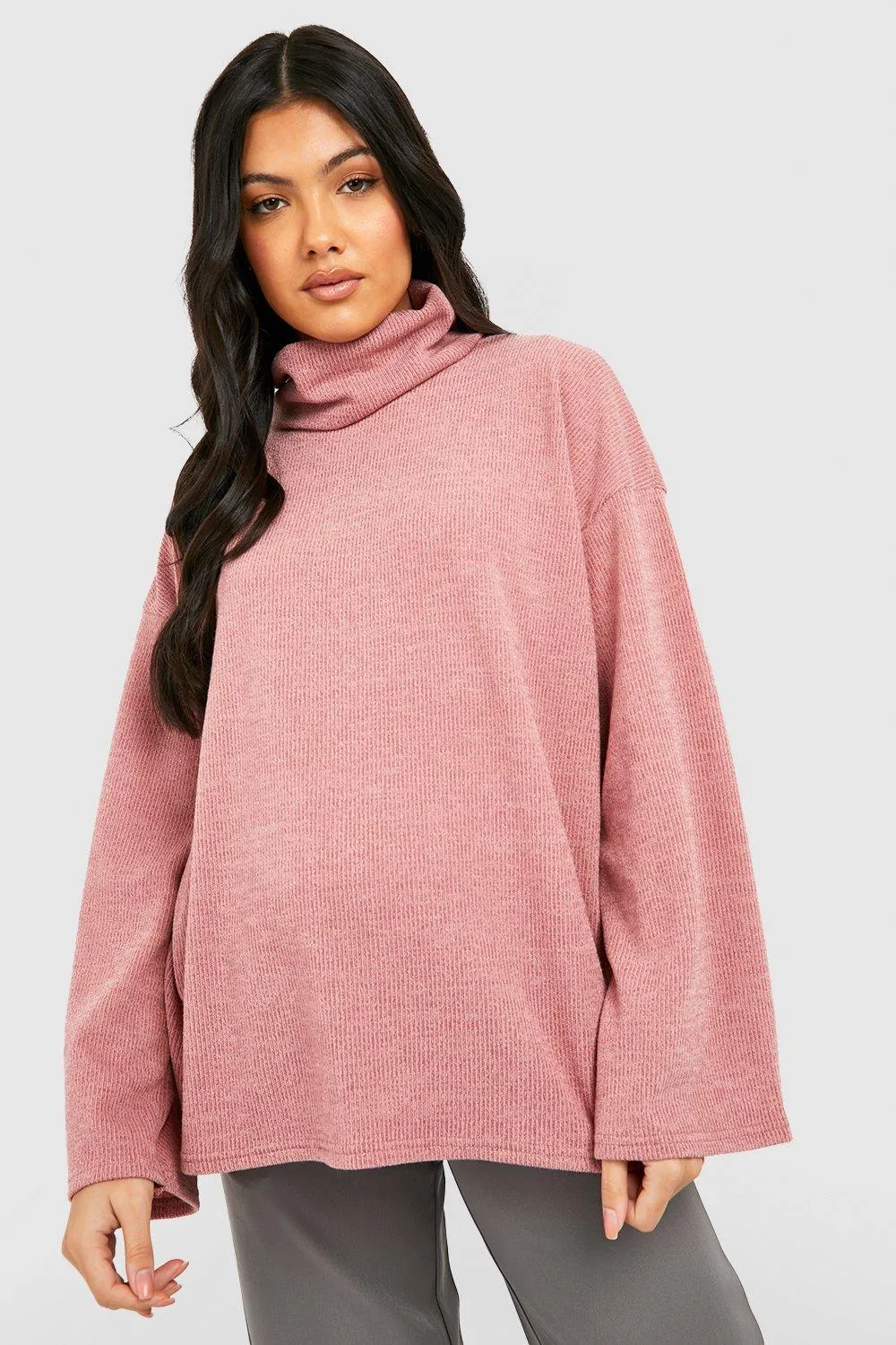 Maternity Soft Knit Cowl Neck Sweater