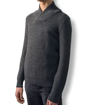 Men’s shawl collar sweater