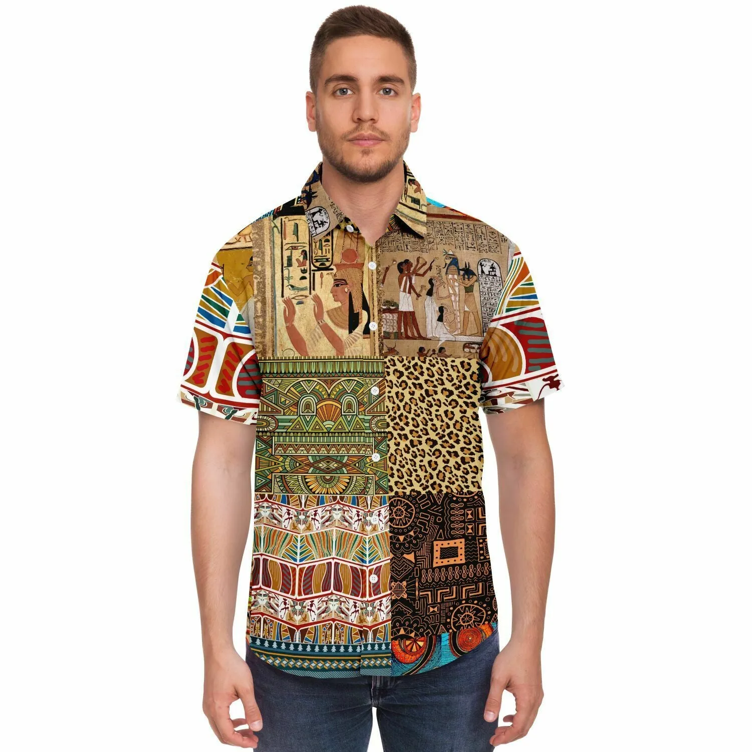 Mother Lode African Print Button Down Shirt