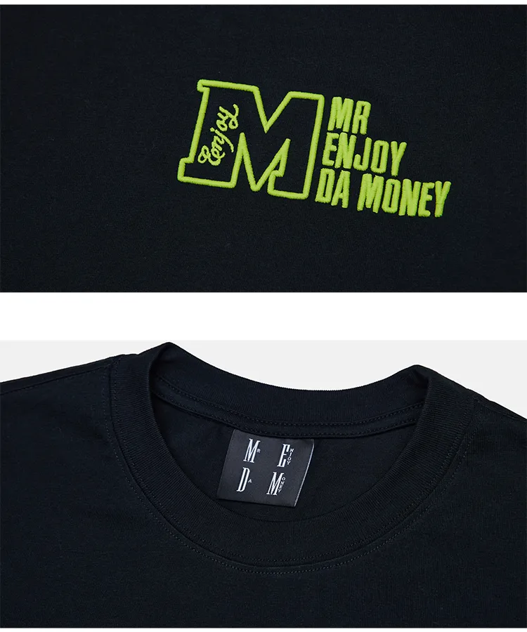 MR. ENJOY DA MONEY  |Unisex Street Style Cotton Oversized Logo T-Shirts