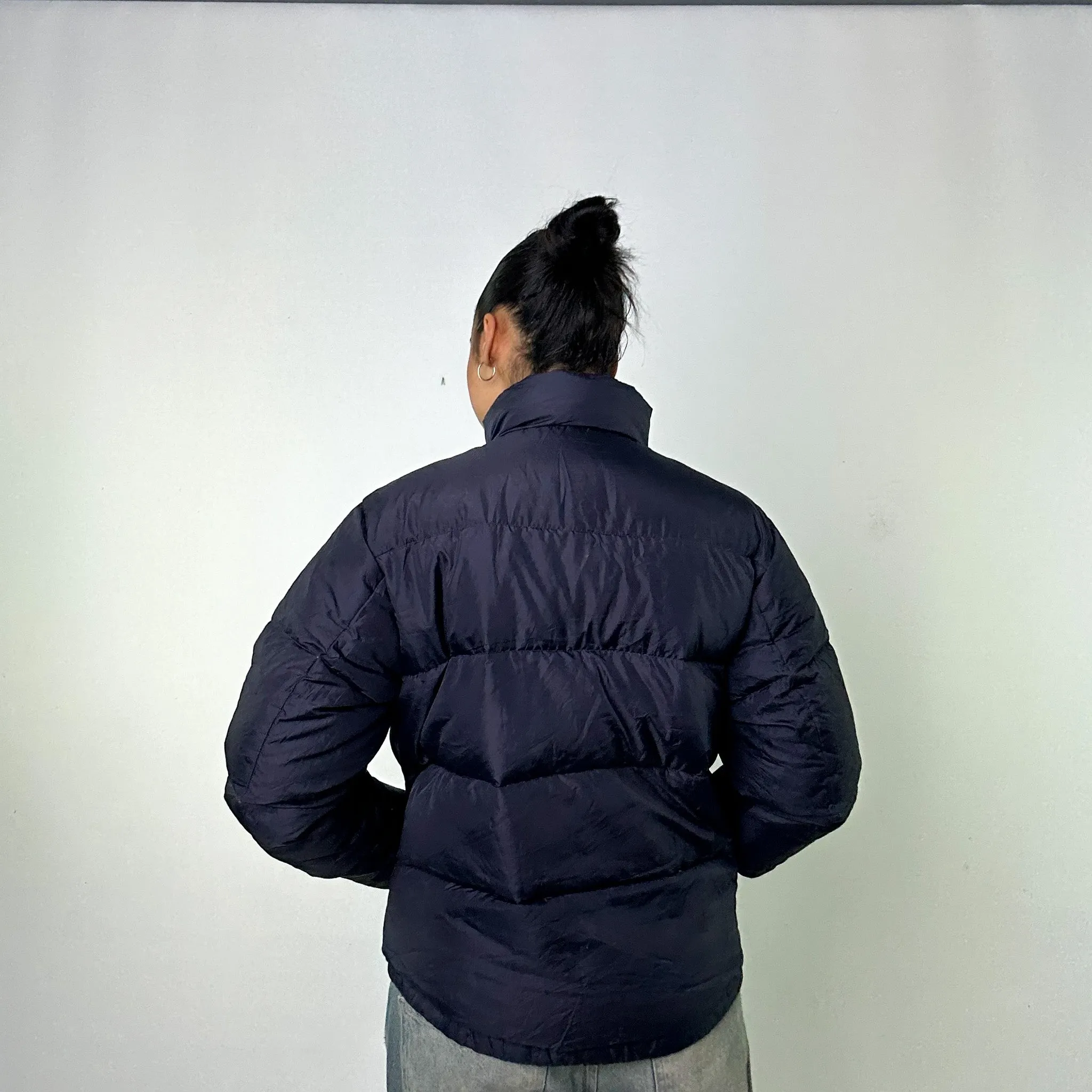 Navy Blue 90s Polo Jeans Ralph Lauren Puffer Jacket Coat (L)