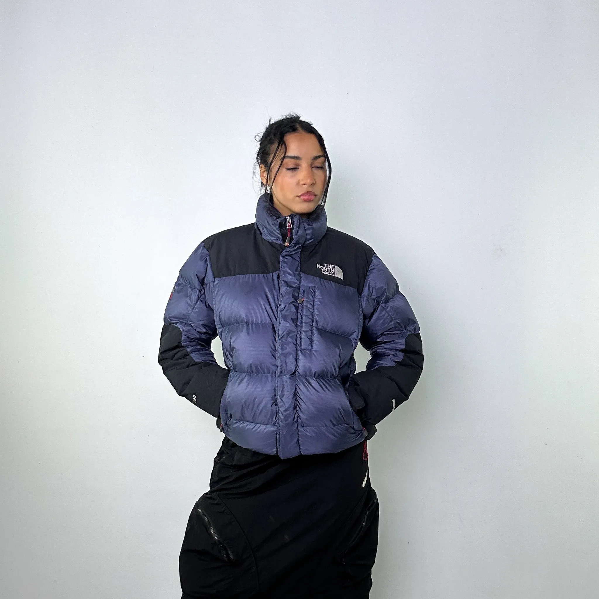 Navy Blue 90s The North Face 700 Series Baltoro Puffer Jacket Coat (M)