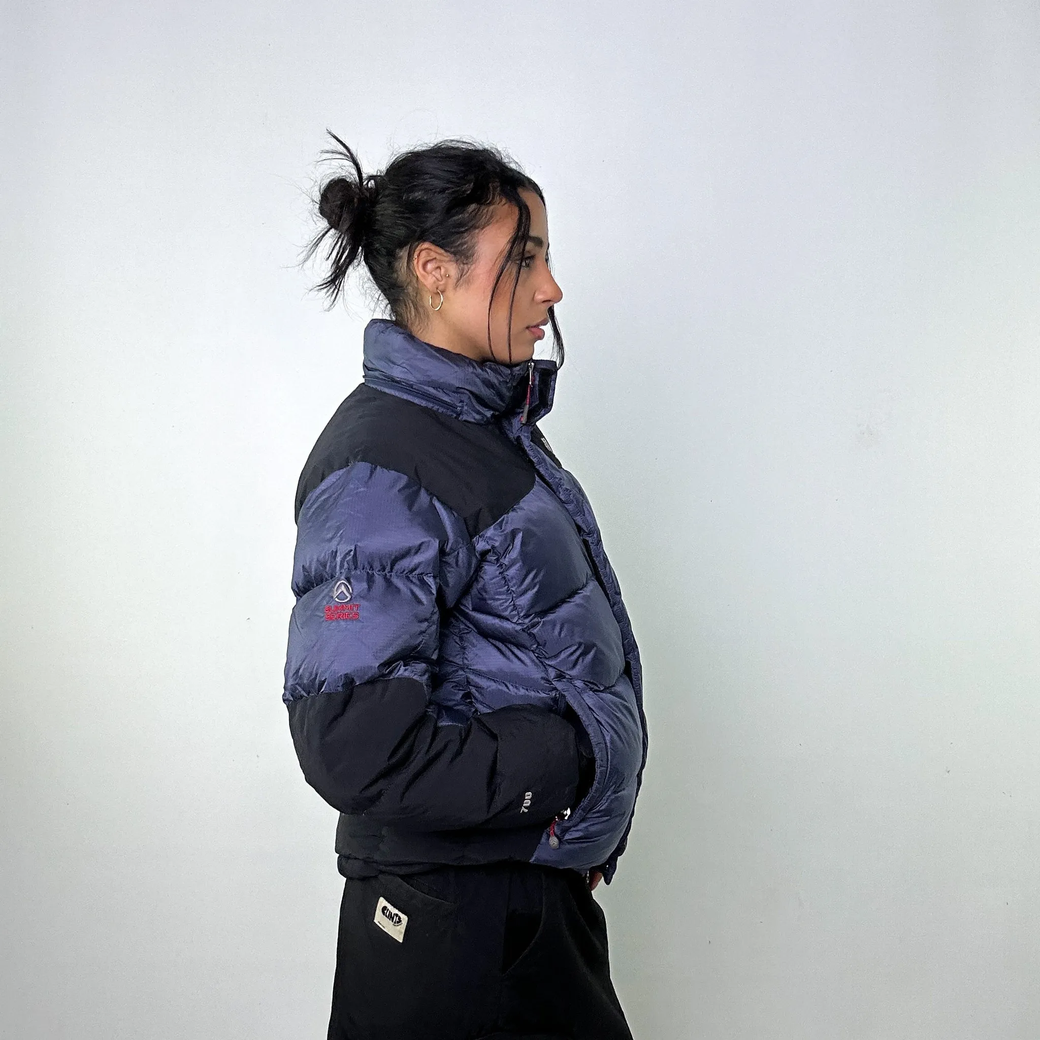 Navy Blue 90s The North Face 700 Series Baltoro Puffer Jacket Coat (M)