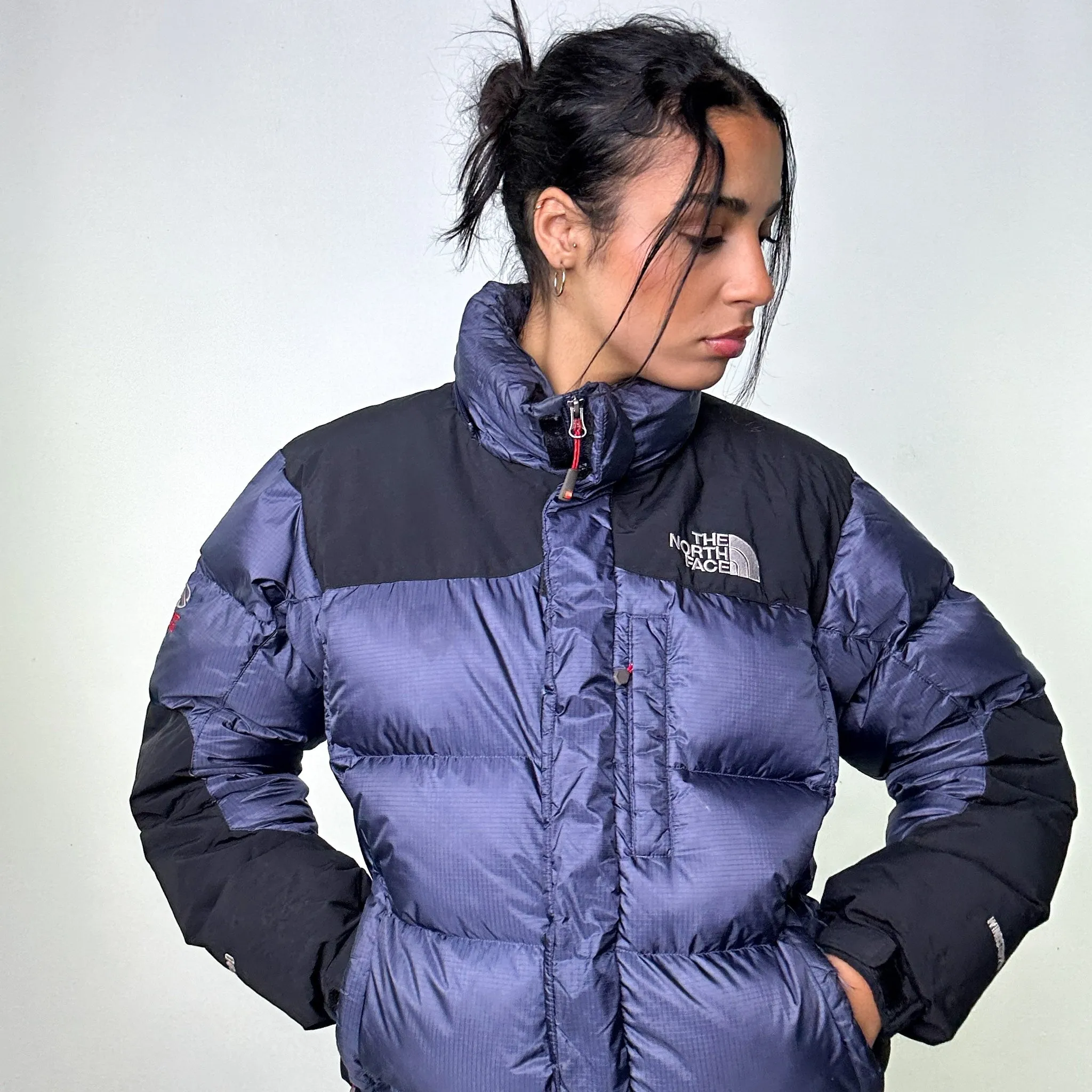 Navy Blue 90s The North Face 700 Series Baltoro Puffer Jacket Coat (M)