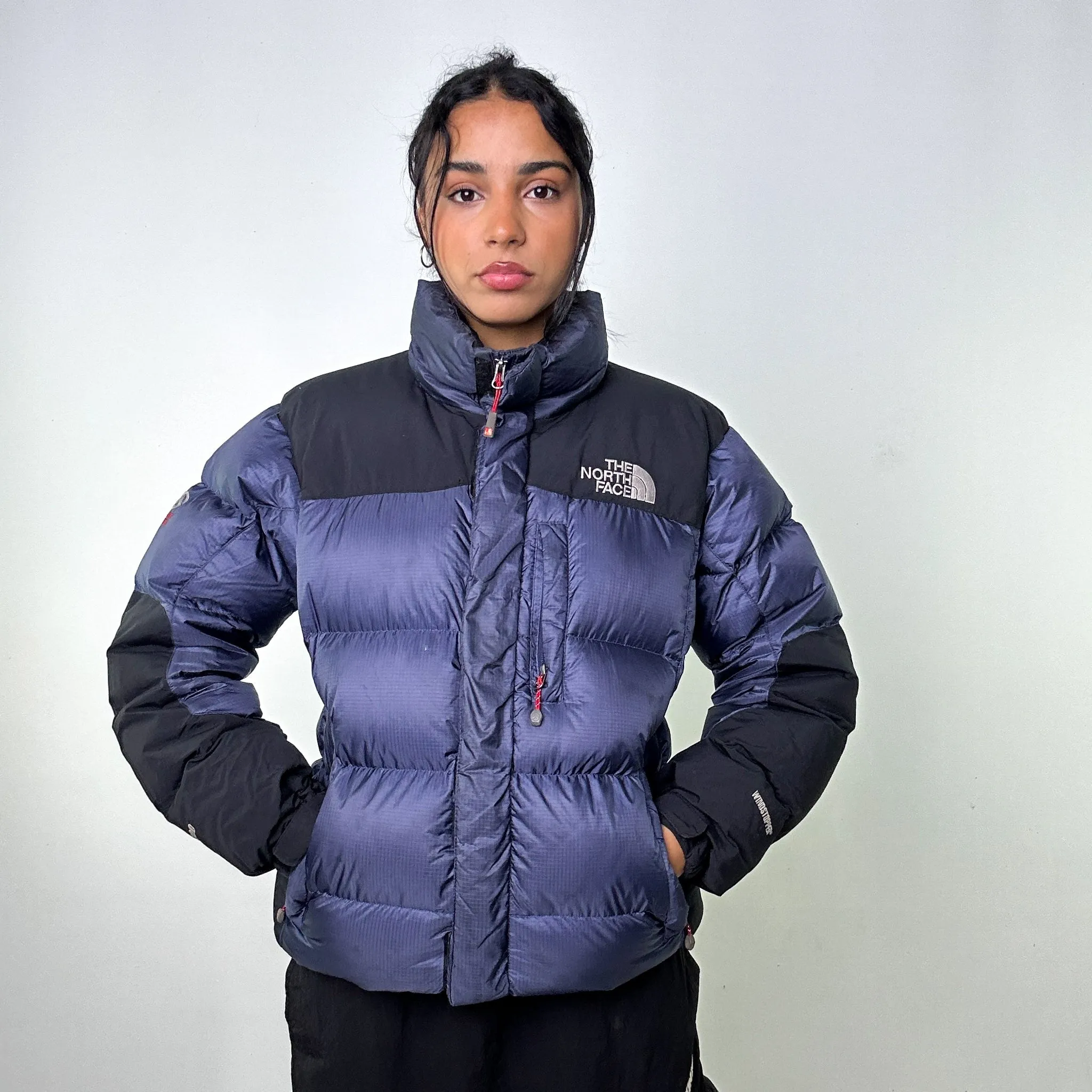 Navy Blue 90s The North Face 700 Summit Series Baltoro Puffer Jacket Coat (M)