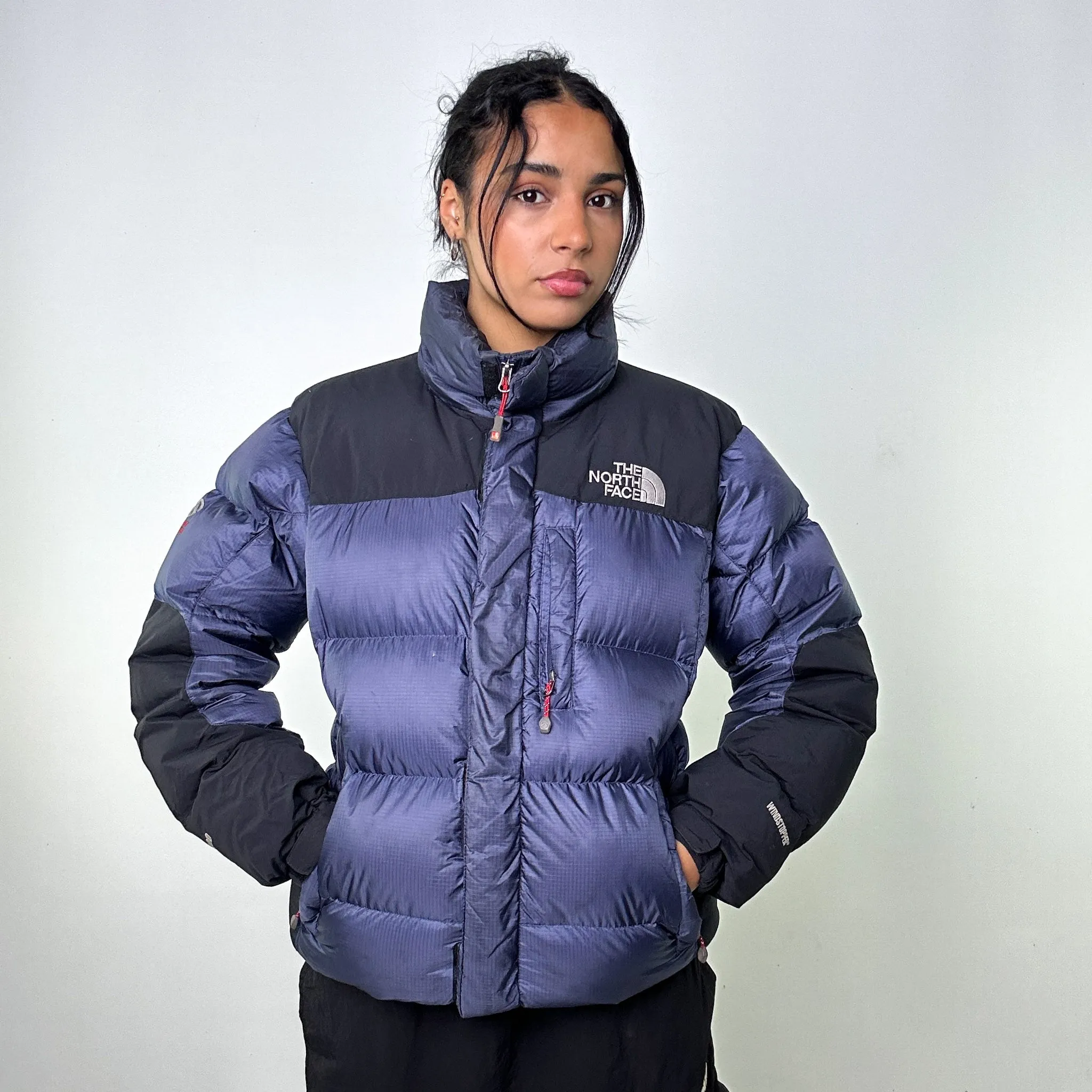 Navy Blue 90s The North Face 700 Summit Series Baltoro Puffer Jacket Coat (M)