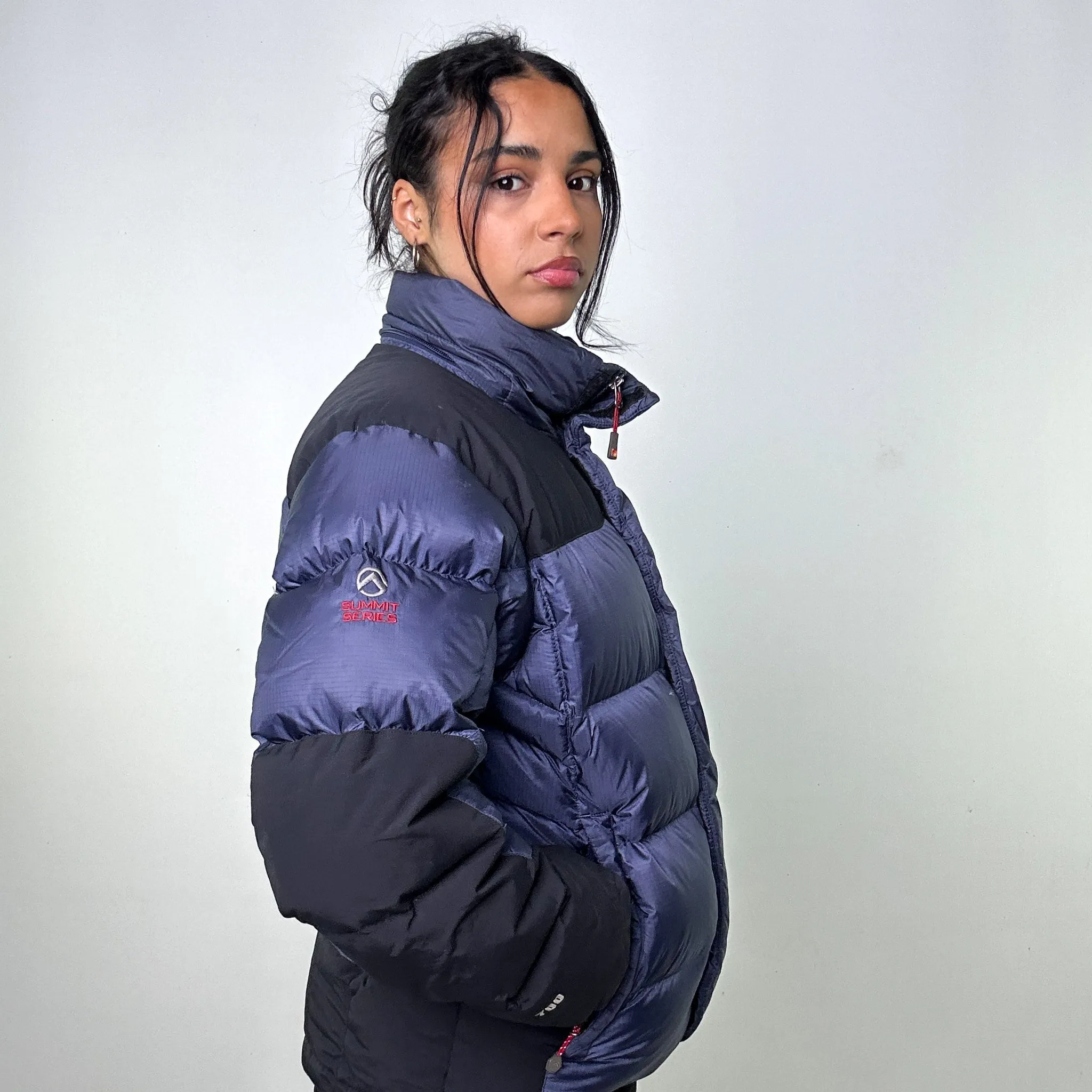 Navy Blue 90s The North Face 700 Summit Series Baltoro Puffer Jacket Coat (M)