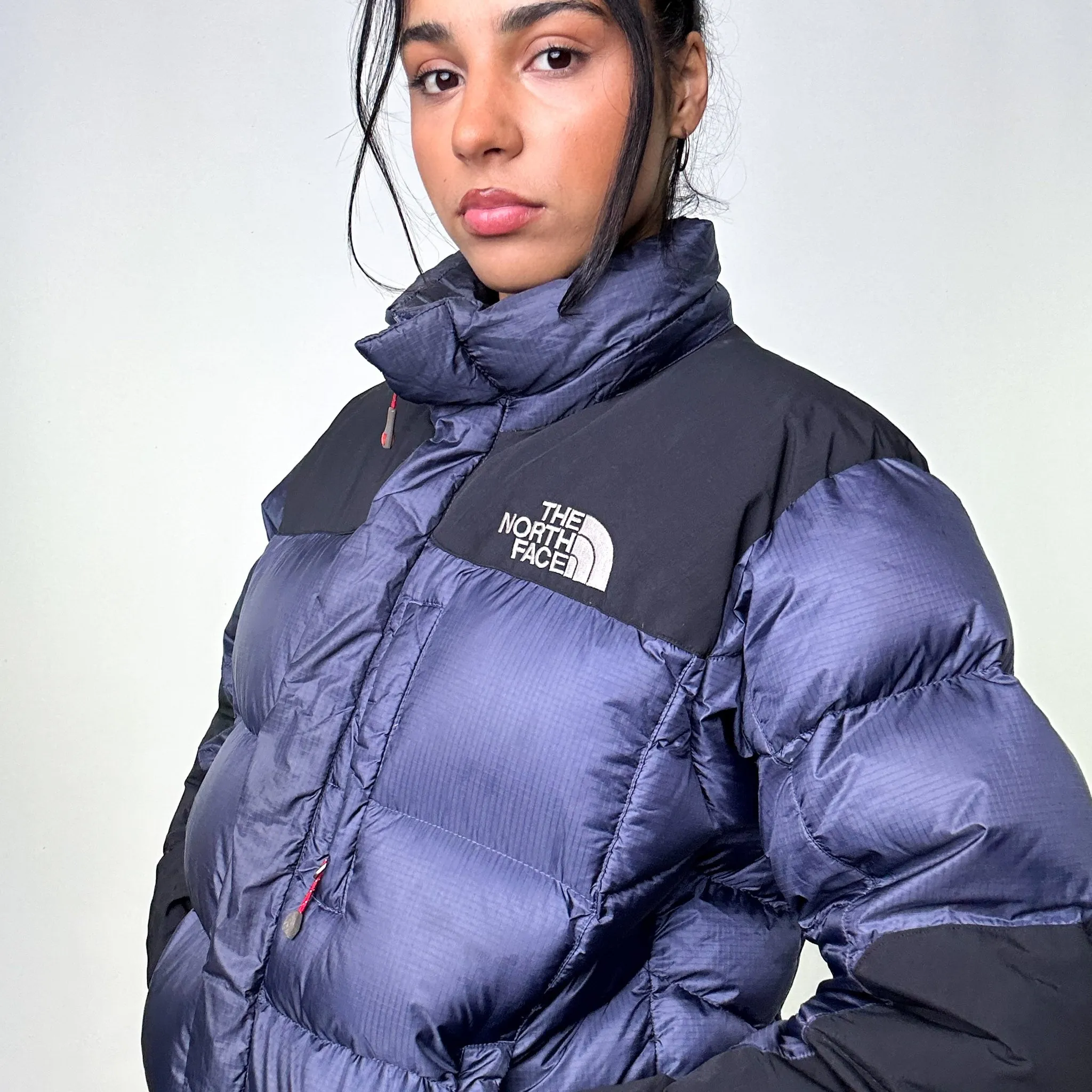 Navy Blue 90s The North Face 700 Summit Series Baltoro Puffer Jacket Coat (M)