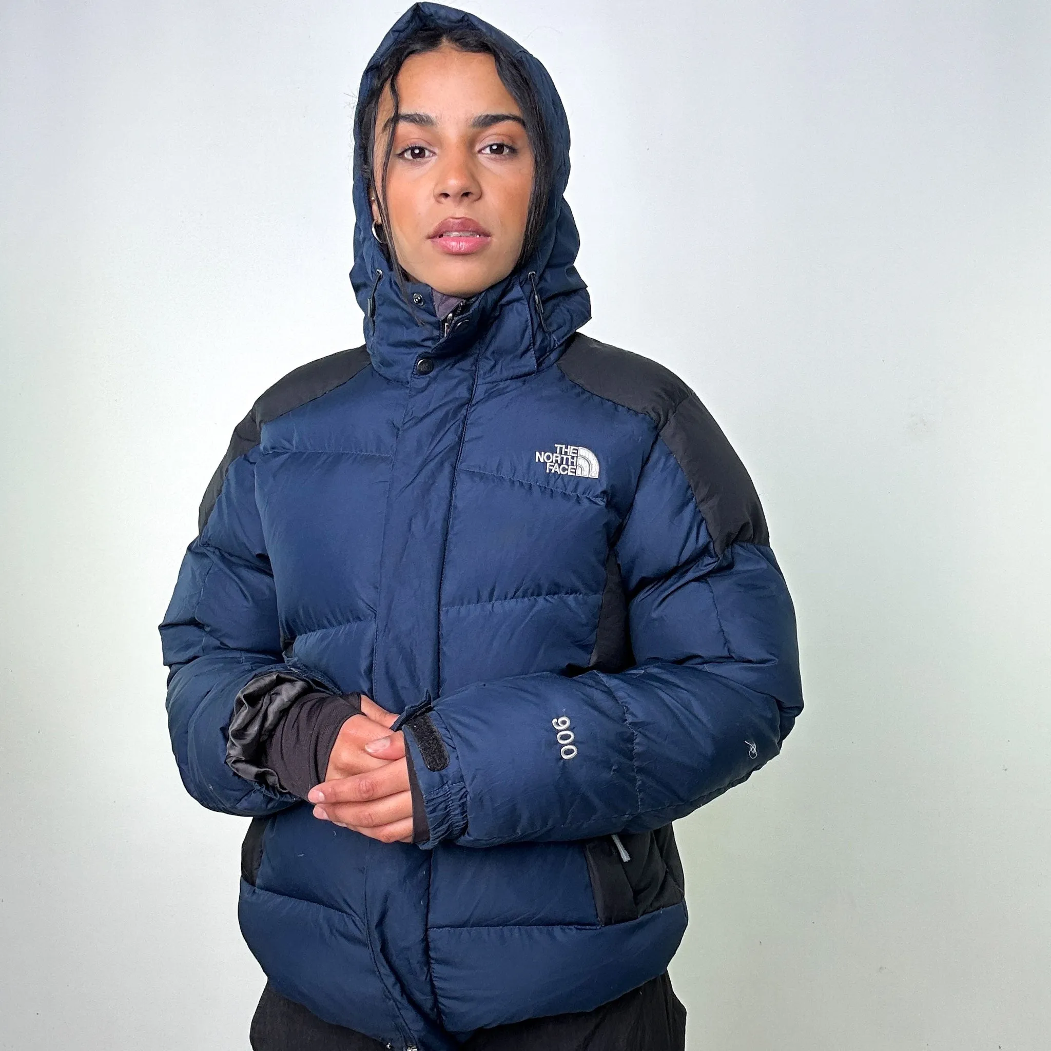 Navy Blue 90s The North Face 900 Summit Series Puffer Jacket Coat (L)