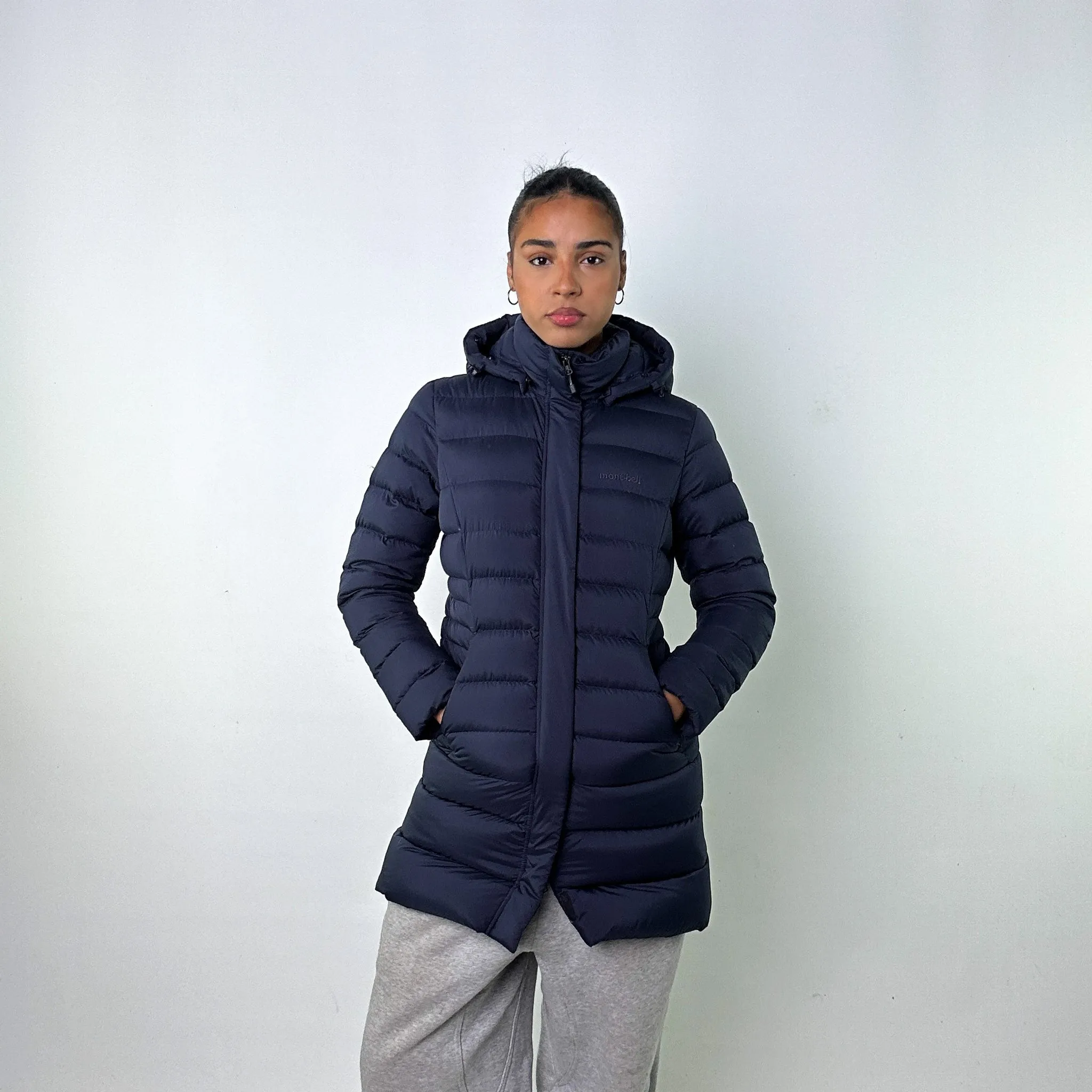 Navy Blue 90s The North Face Puffer Jacket Coat (S)