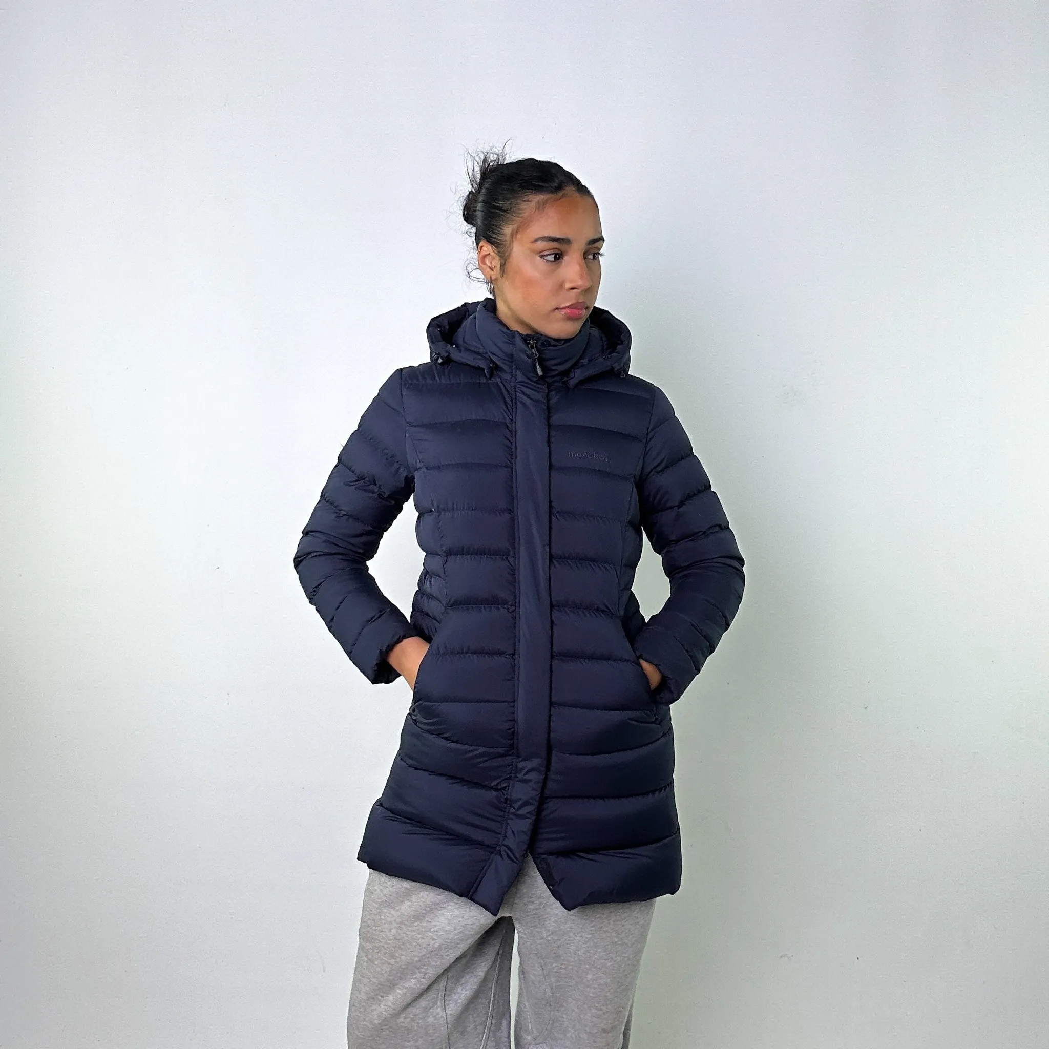 Navy Blue 90s The North Face Puffer Jacket Coat (S)