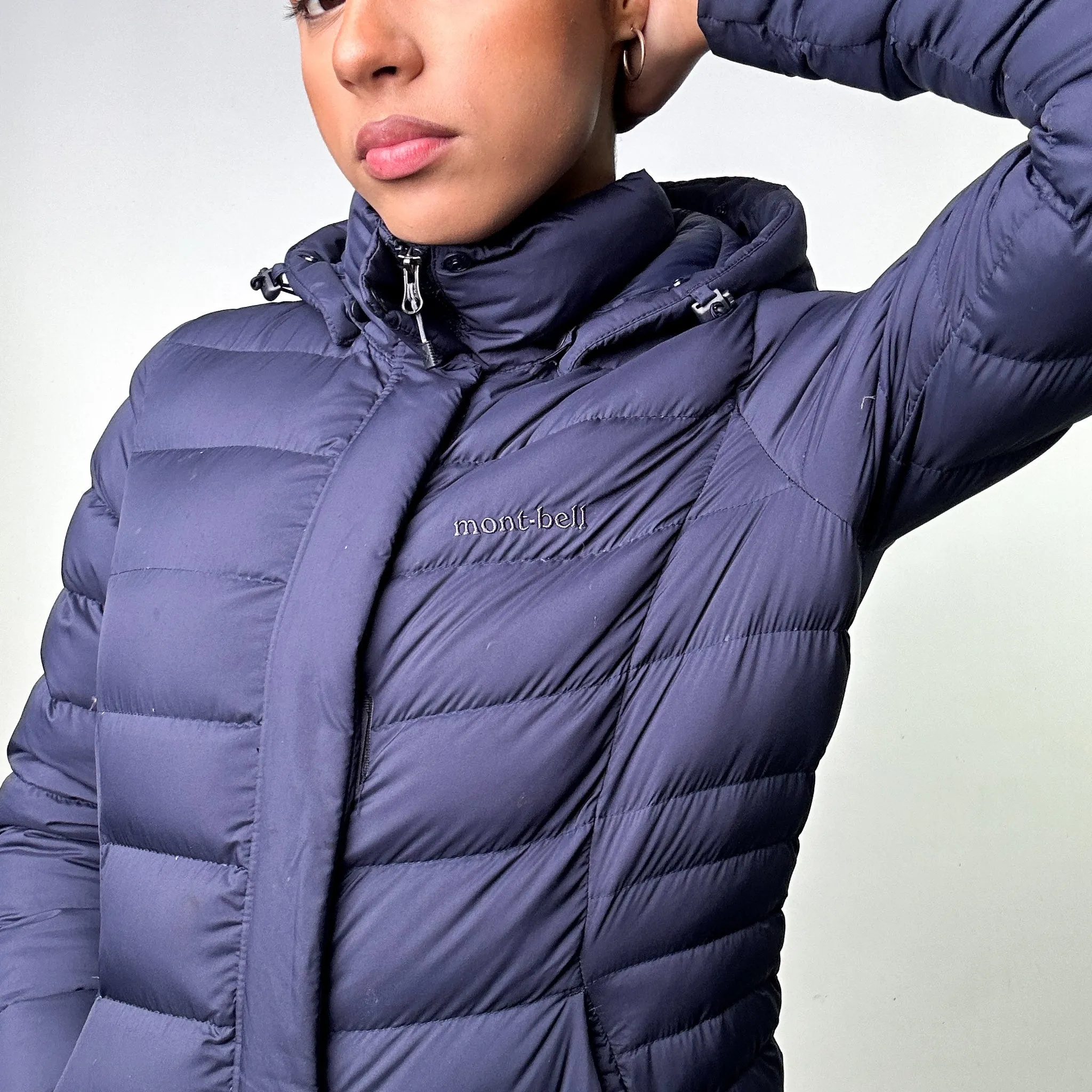 Navy Blue 90s The North Face Puffer Jacket Coat (S)