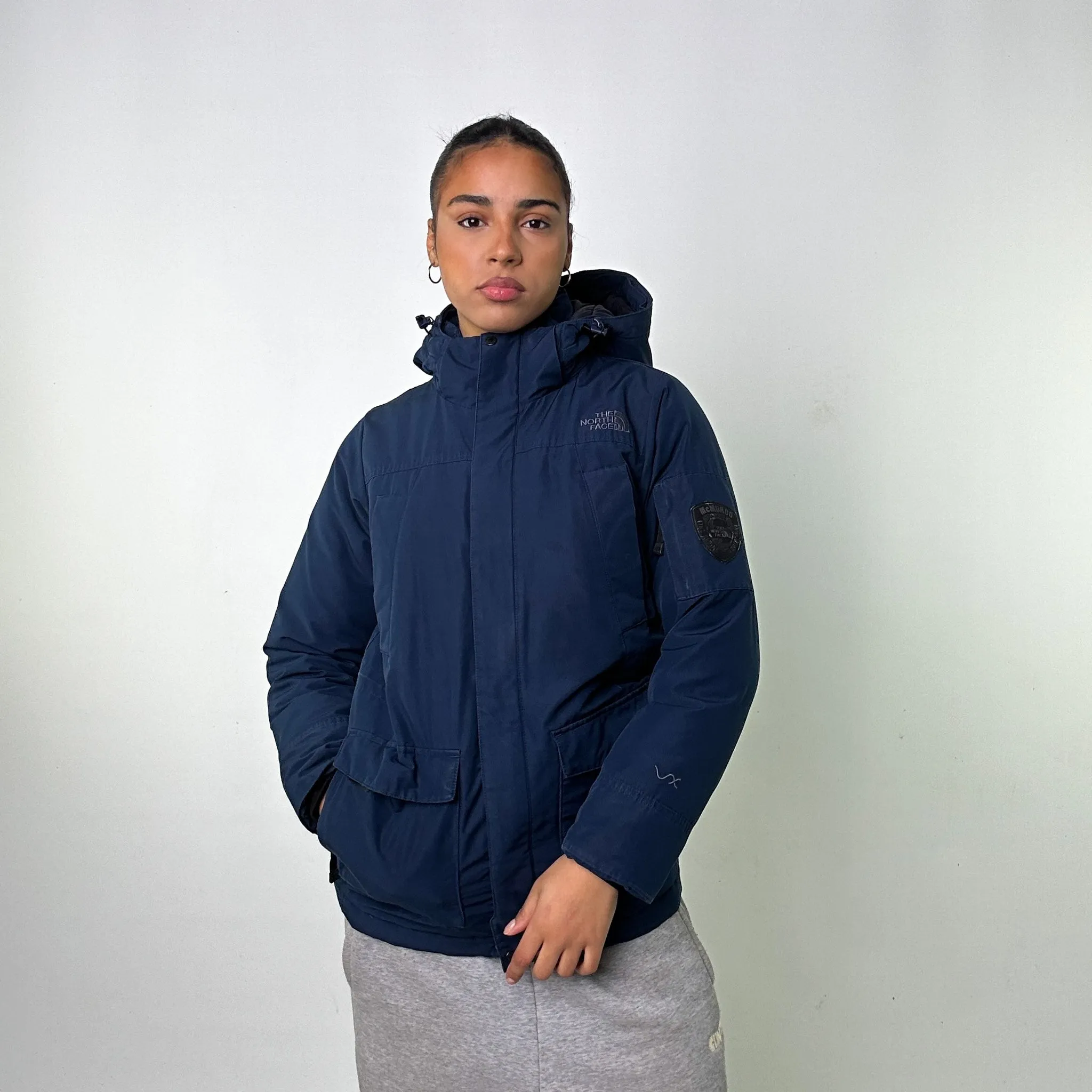 Navy Blue y2ks The North Face McMurdo Series Puffer Jacket Coat (S)