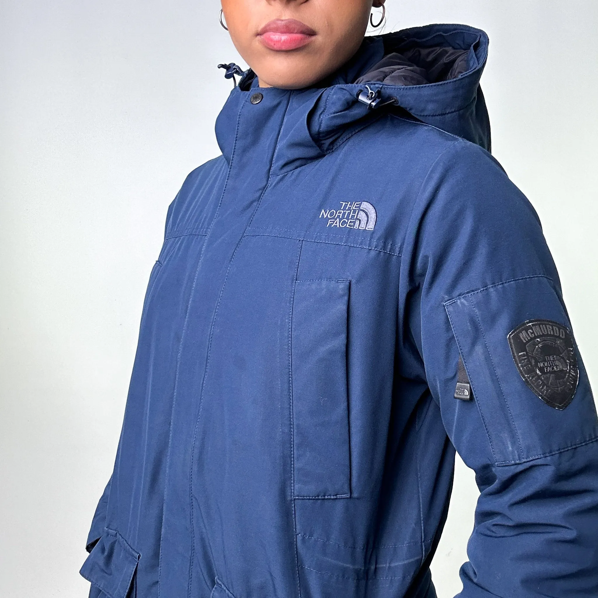 Navy Blue y2ks The North Face McMurdo Series Puffer Jacket Coat (S)