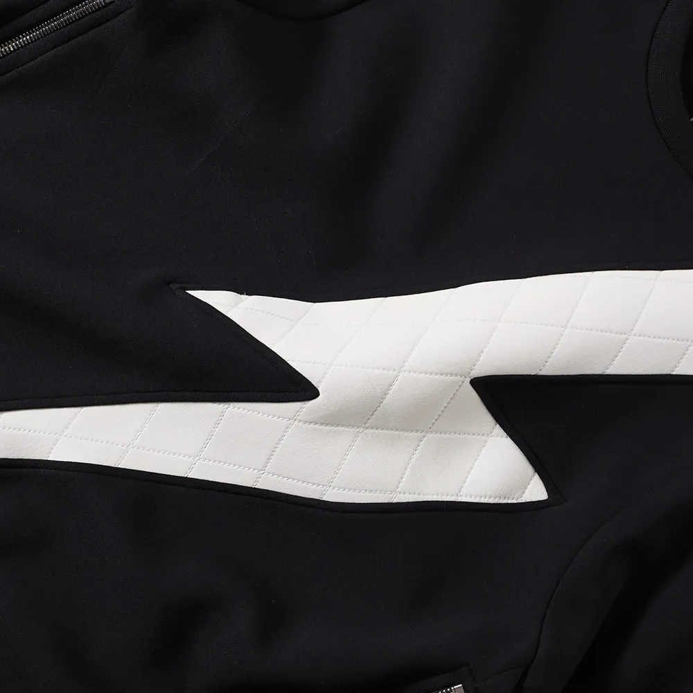 Neil Barrett Quilted Bolt SweatBlack & Off White