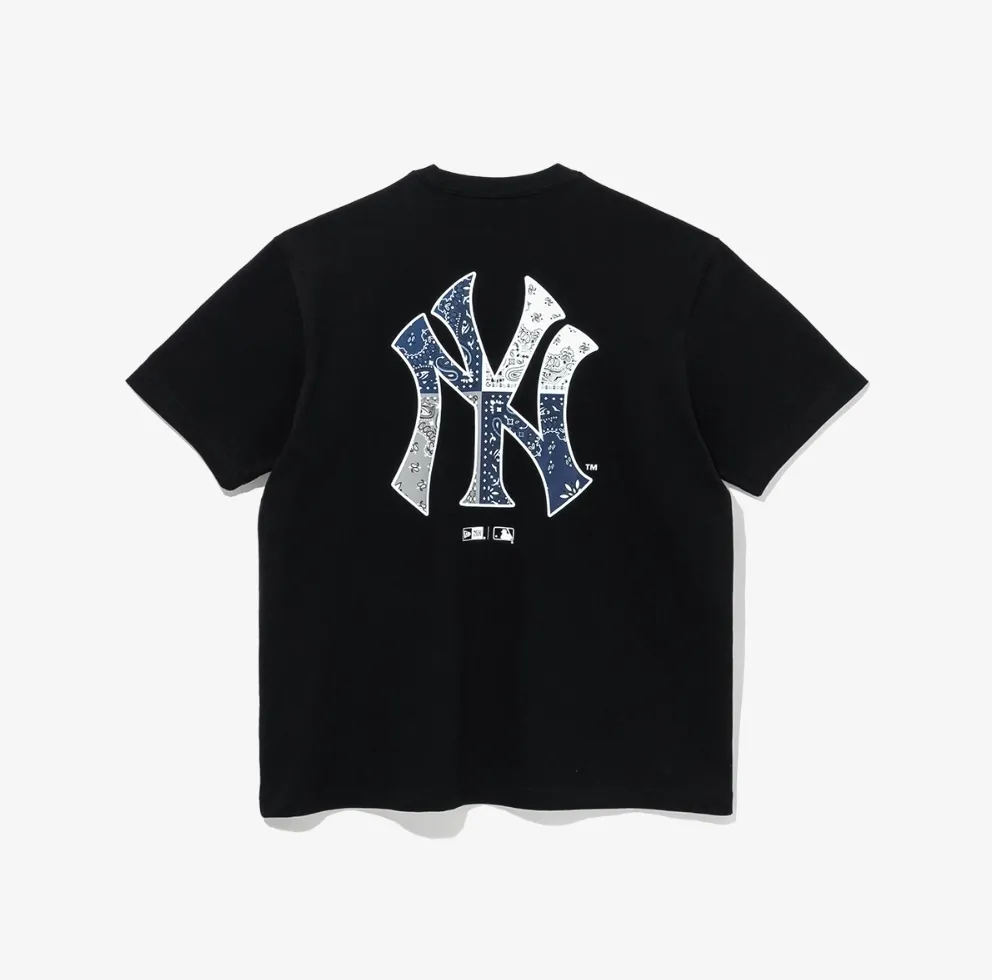 New Era  |Unisex Street Style Oversized Logo T-Shirts