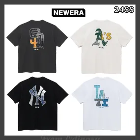 New Era  |Unisex Street Style Oversized Logo T-Shirts