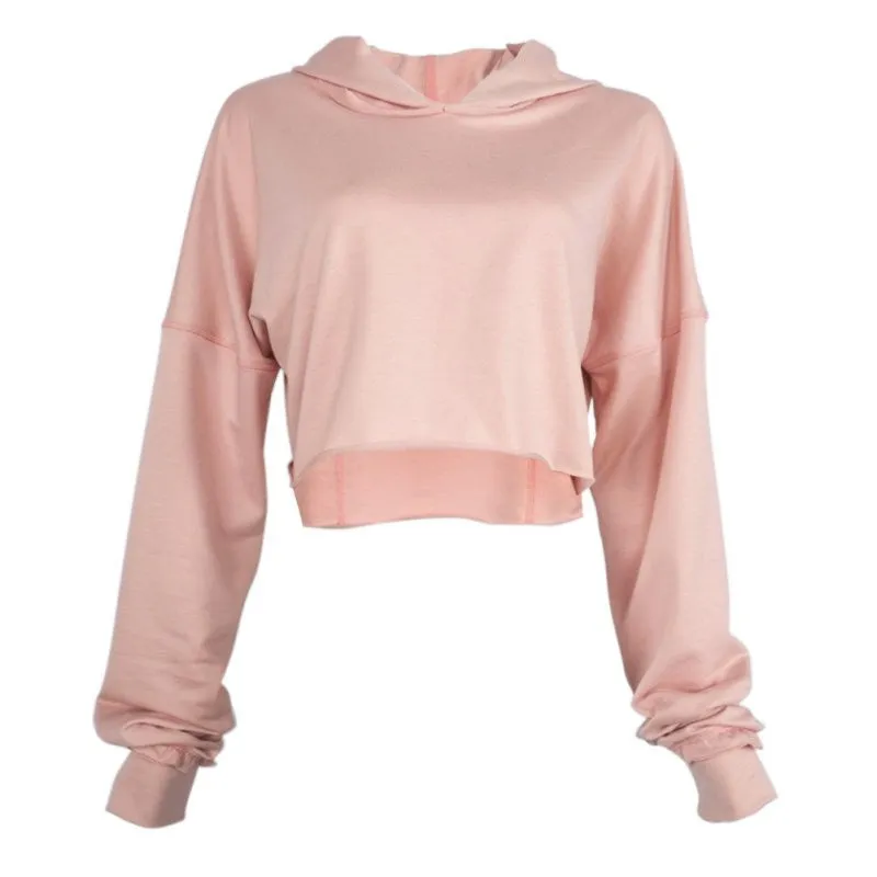 New Fashion Women Long Sleeve Casual Crop Sweatshirt Pullover Hoodies Tops Y06 SM6