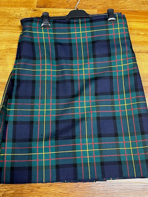 New Modern MacLaren 4 yard kilt 34” Waist by 25 Length.