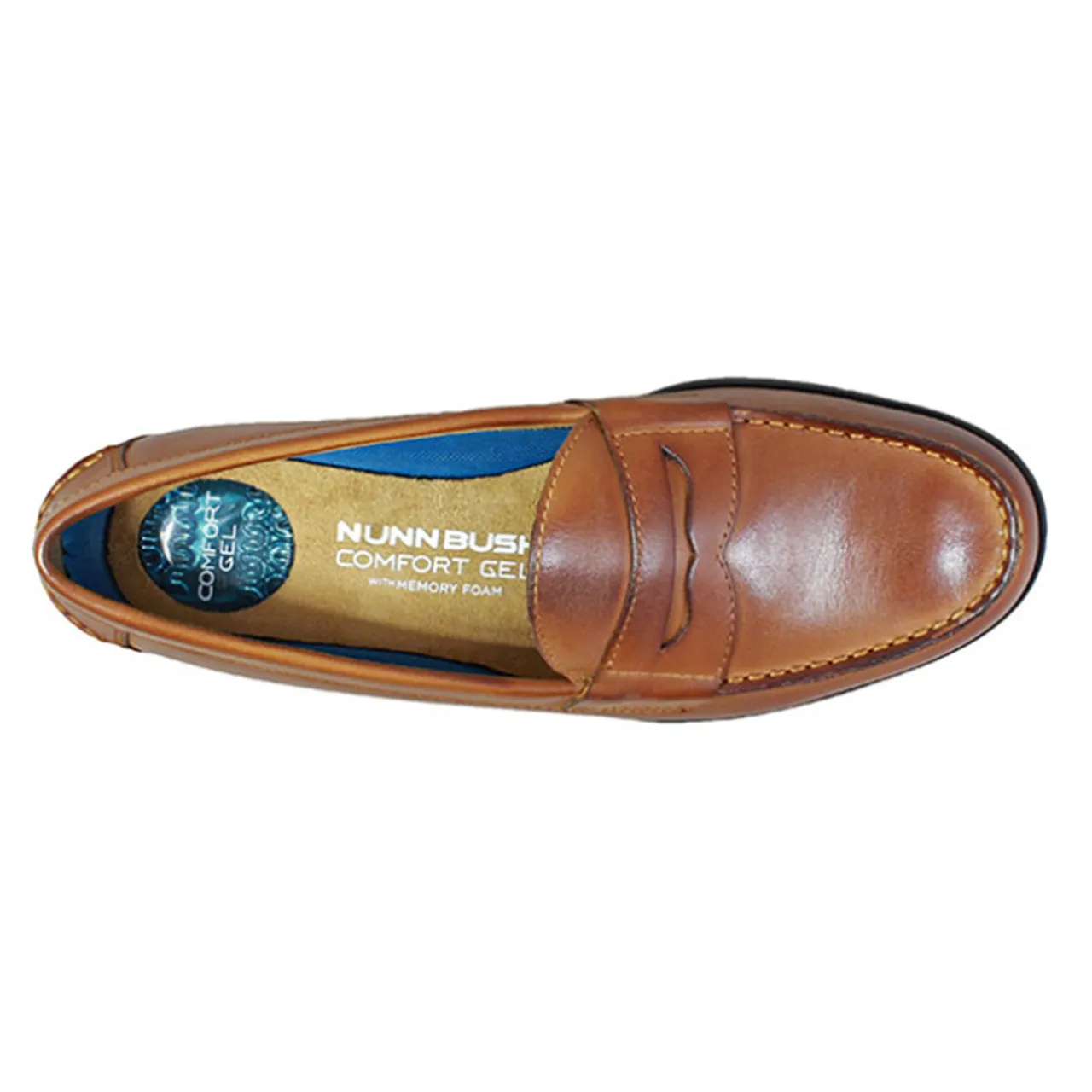 Nunn Bush 84744-221 DREXEL Cognac Penny Loafers