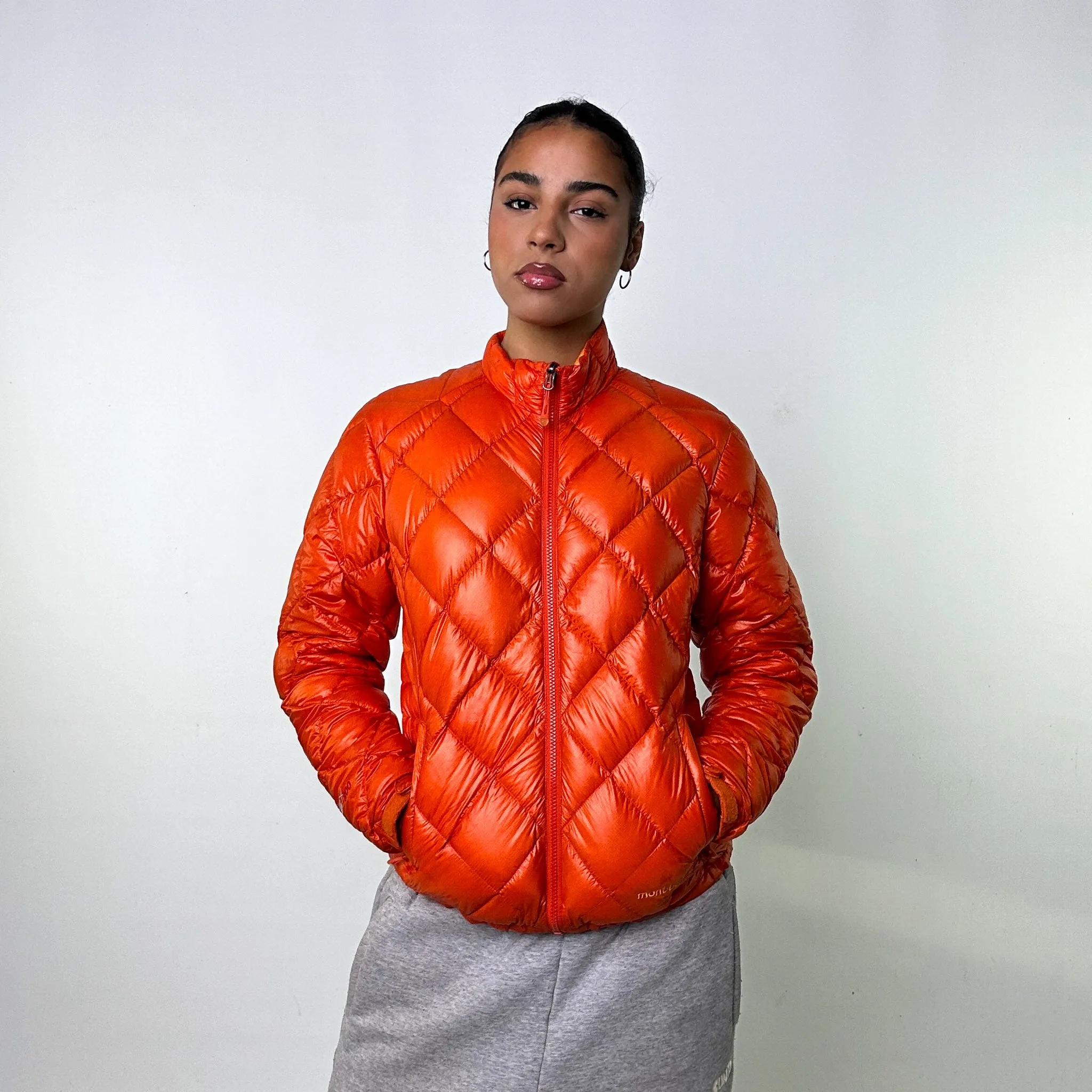 Orange 90s Mont Bell EX 800 Puffer Jacket Coat (M)