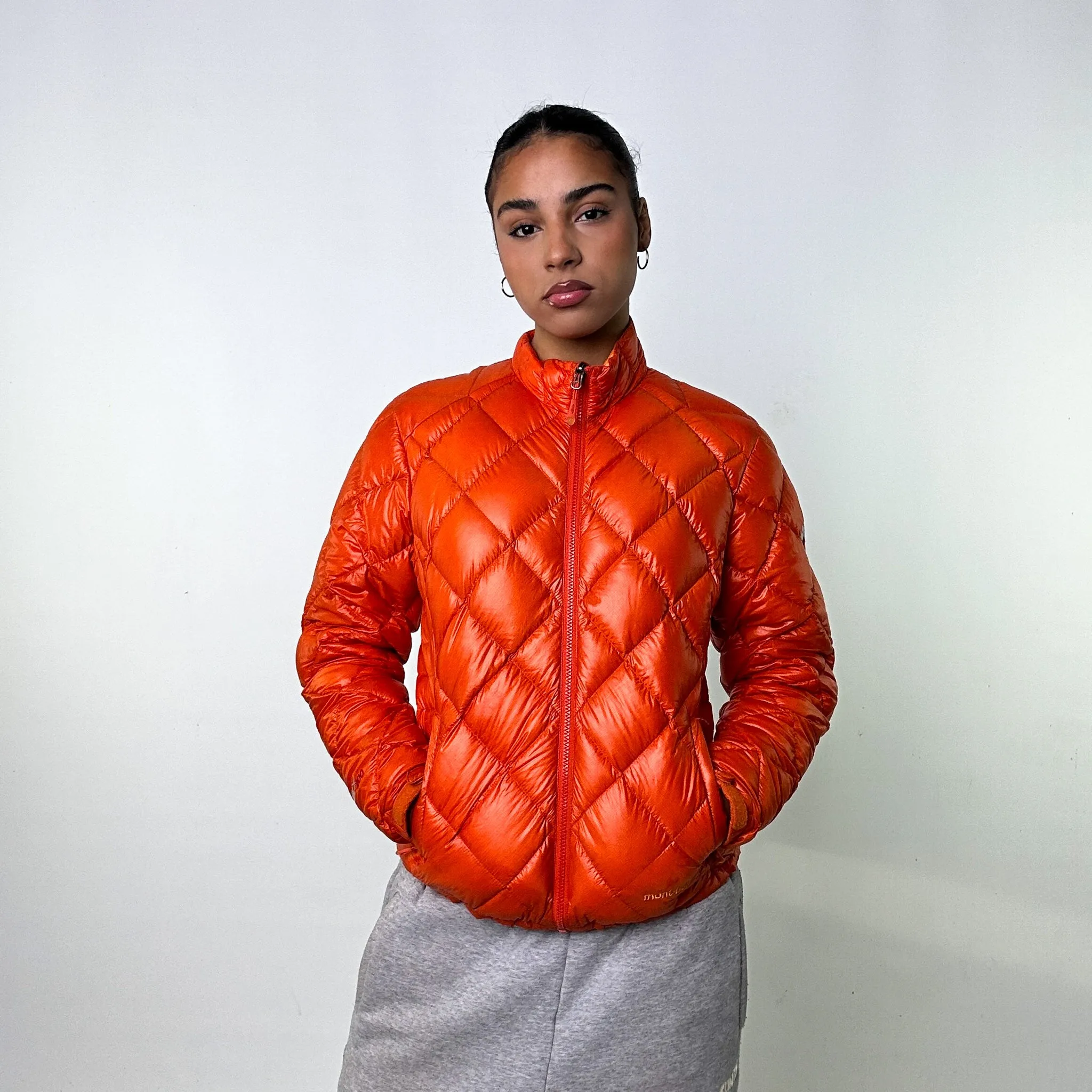 Orange 90s Mont Bell EX 800 Puffer Jacket Coat (M)