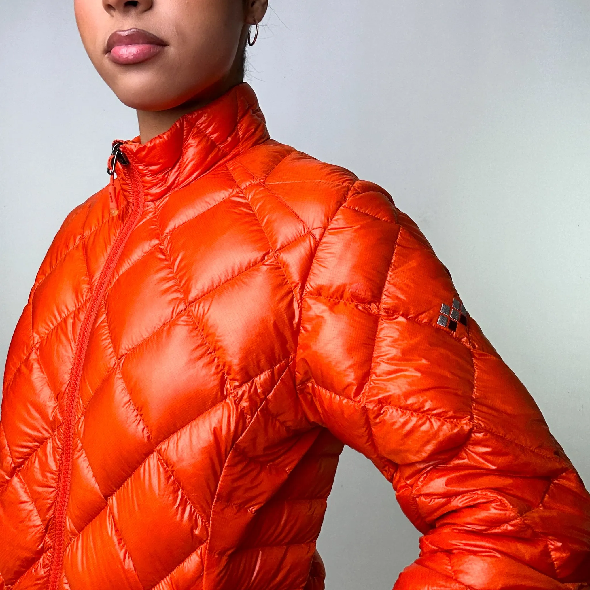 Orange 90s Mont Bell EX 800 Puffer Jacket Coat (M)