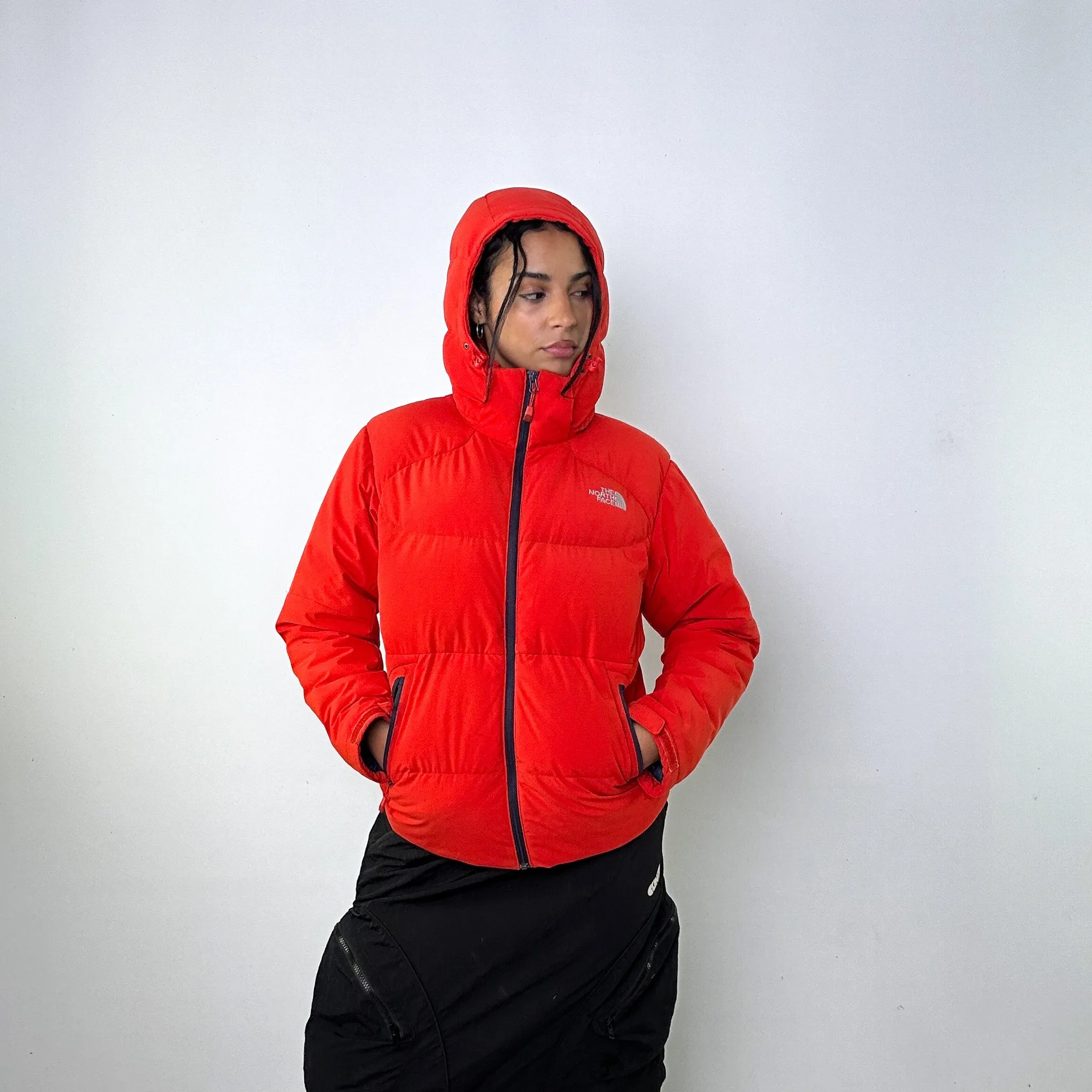 Orange 90s The North Face Puffer Jacket Coat (M)