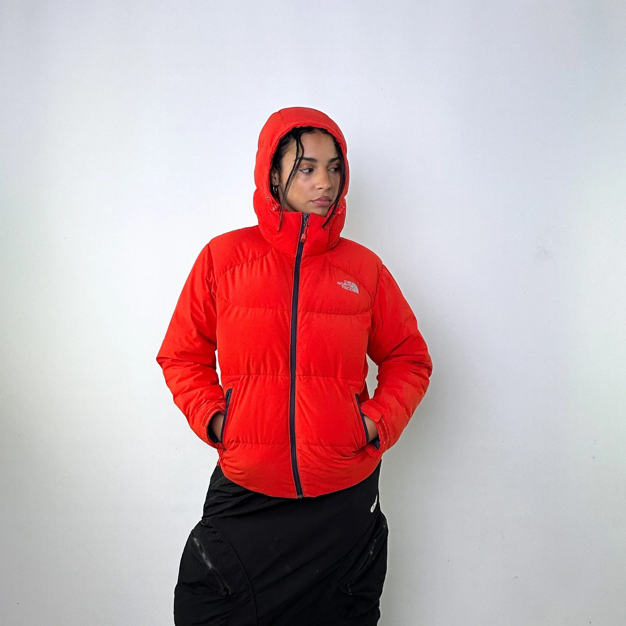 Orange 90s The North Face Puffer Jacket Coat (M)