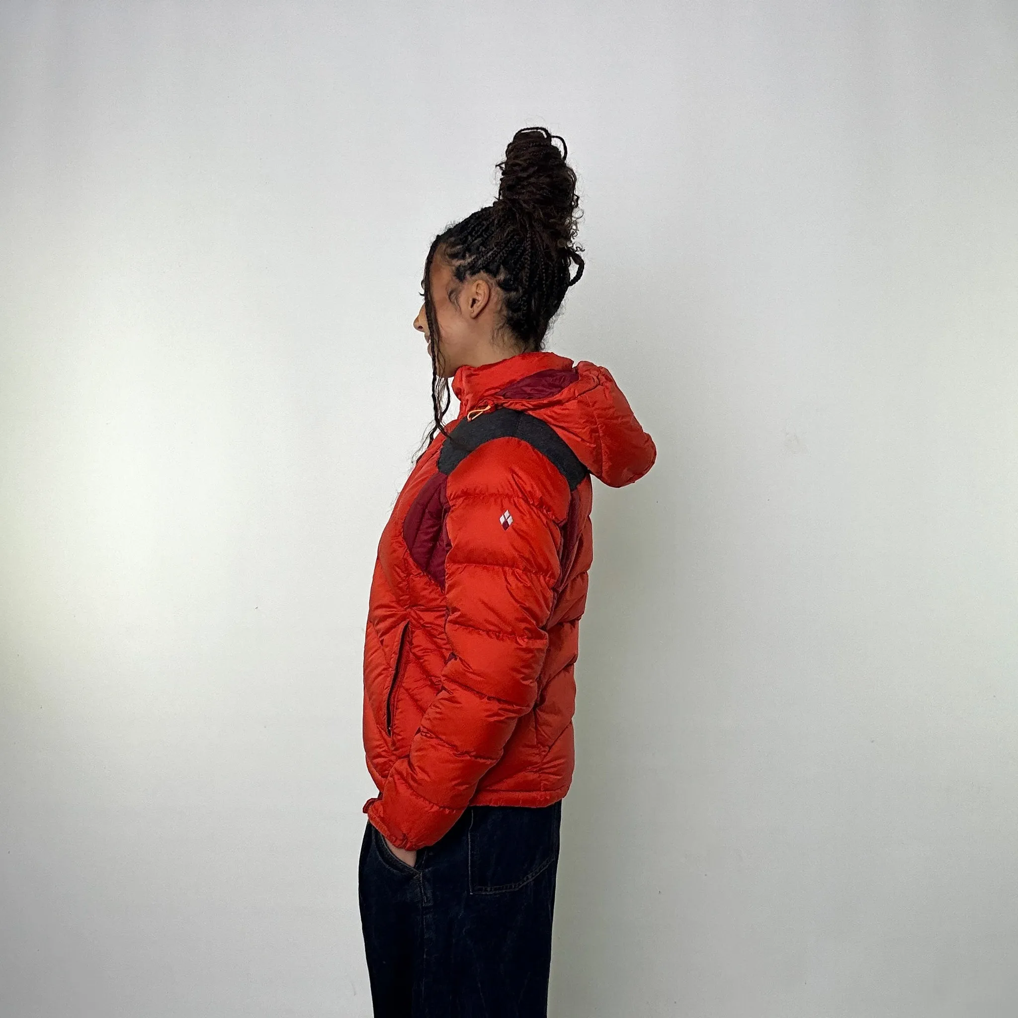 Orange y2ks Mont Bell Puffer Jacket Coat (M)