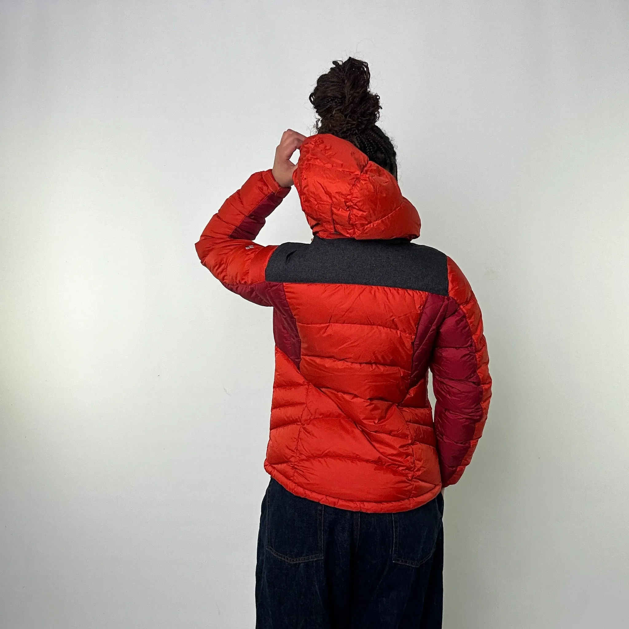 Orange y2ks Mont Bell Puffer Jacket Coat (M)