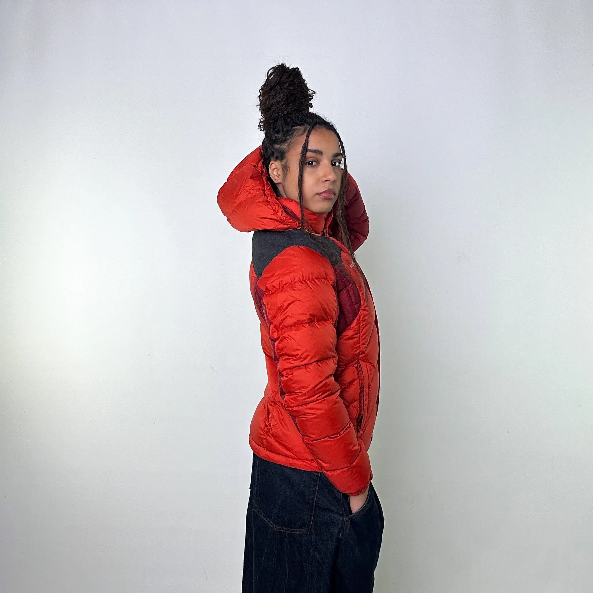 Orange y2ks Mont Bell Puffer Jacket Coat (M)