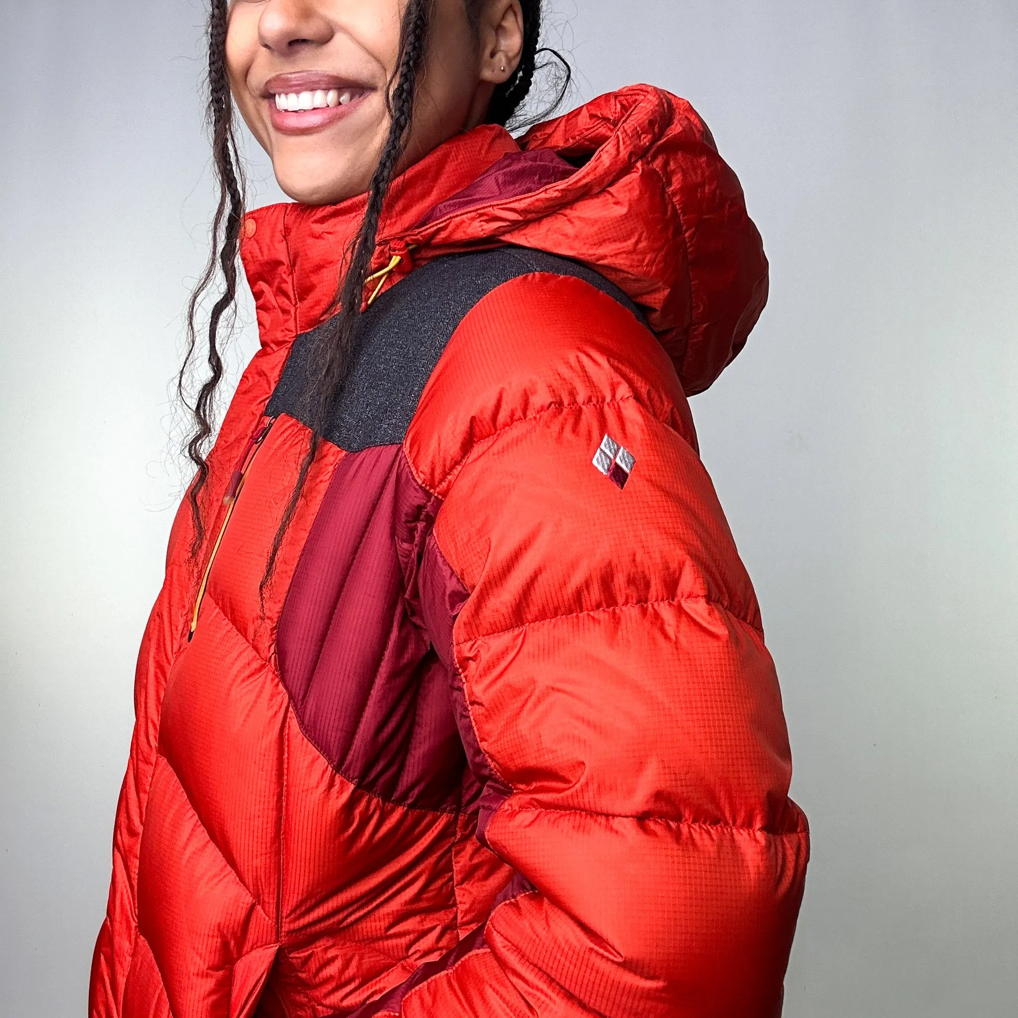 Orange y2ks Mont Bell Puffer Jacket Coat (M)