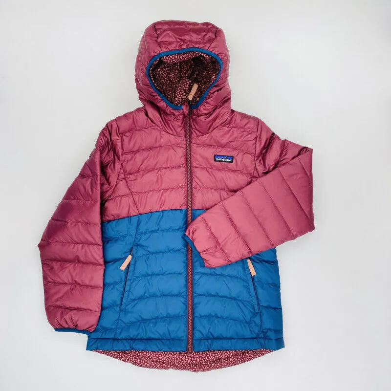 Patagonia  Girls' Reversible Down Sweater Hoody - Giacca in piumino di seconda mano - Bambino - Rosso - M